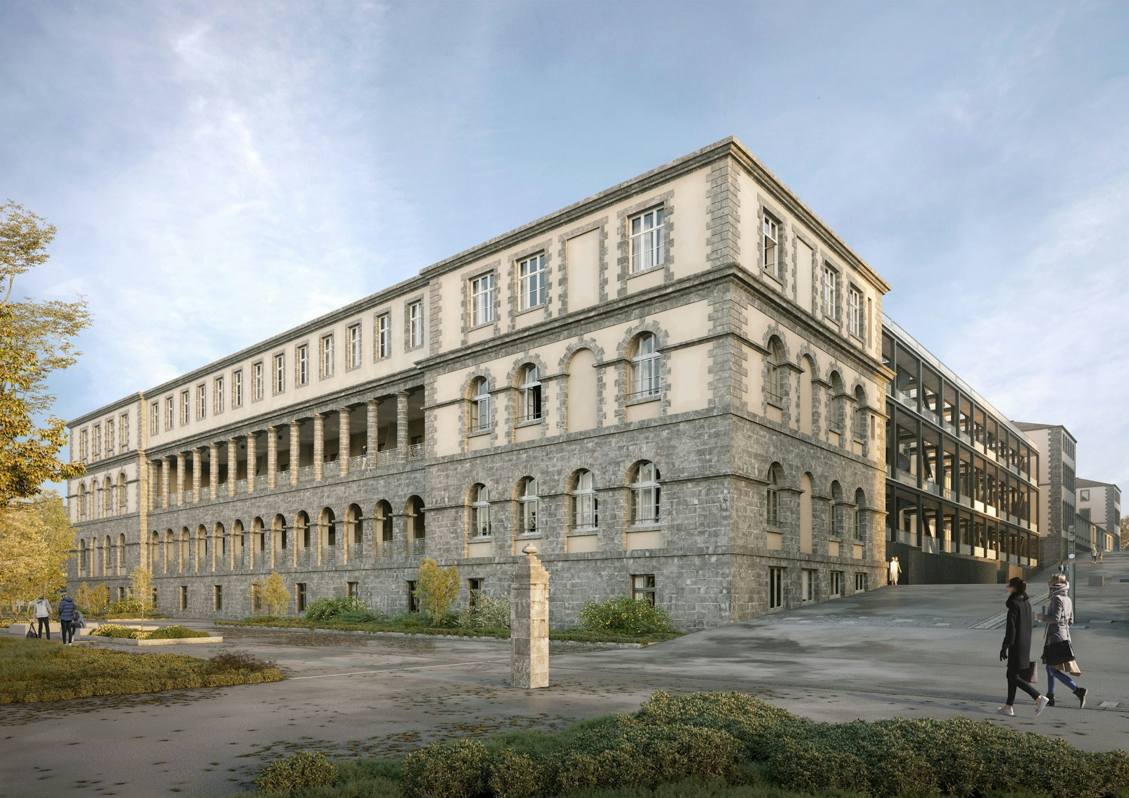 Hôtel-Dieu, façade Est