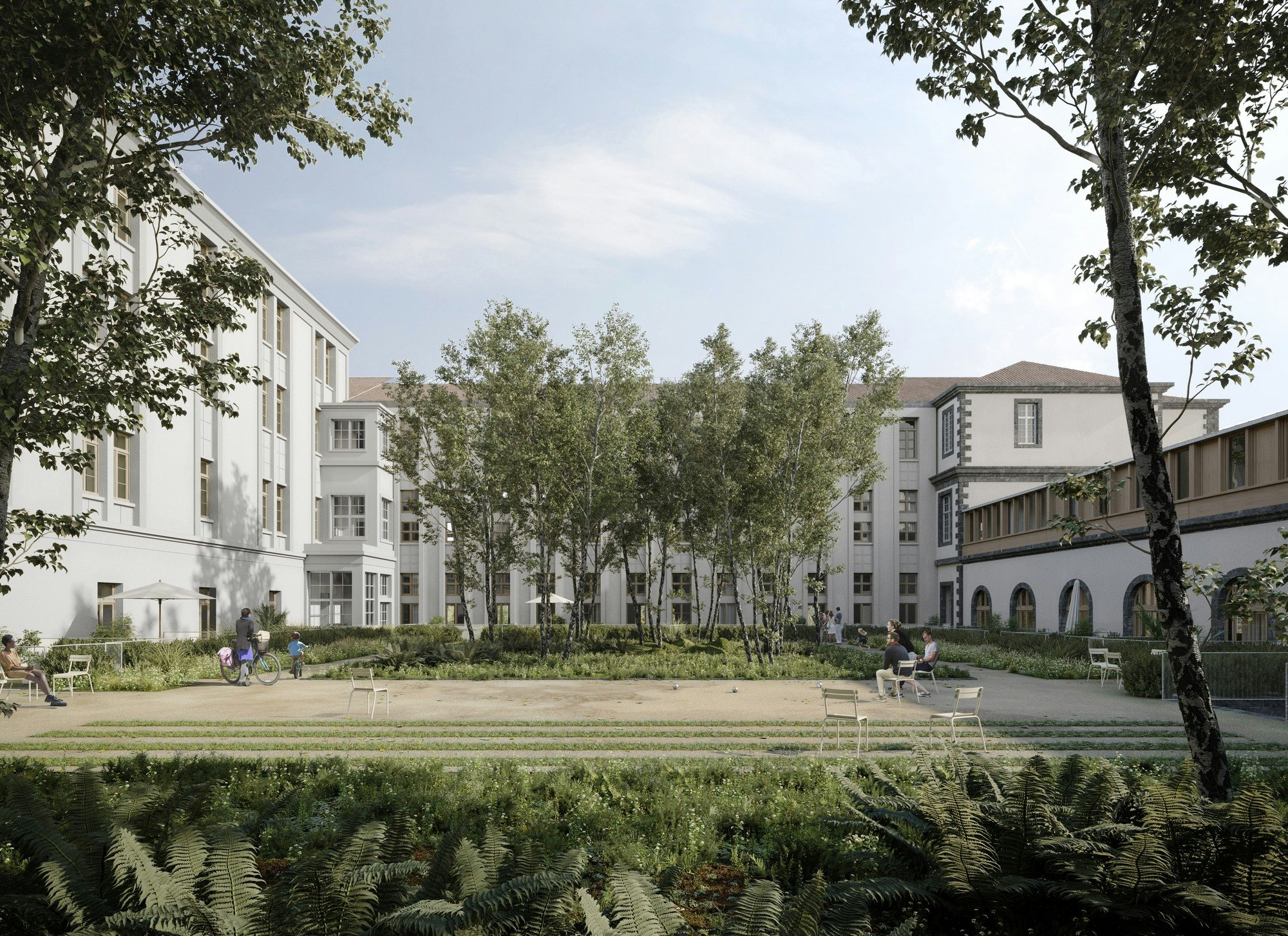 Hôtel Dieu, cour intérieure