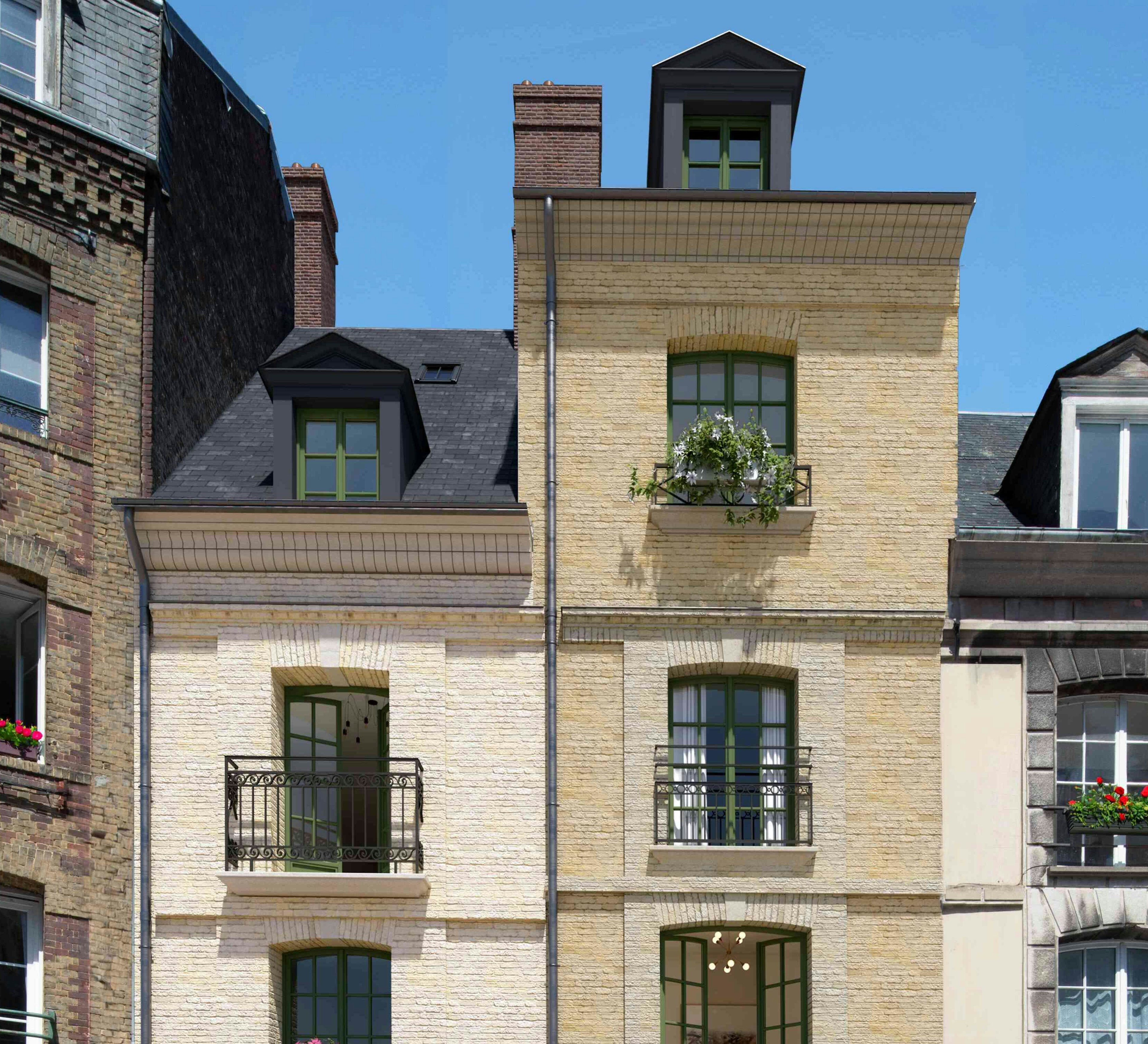 city, window, urban, architecture, building, condo, housing, bay window