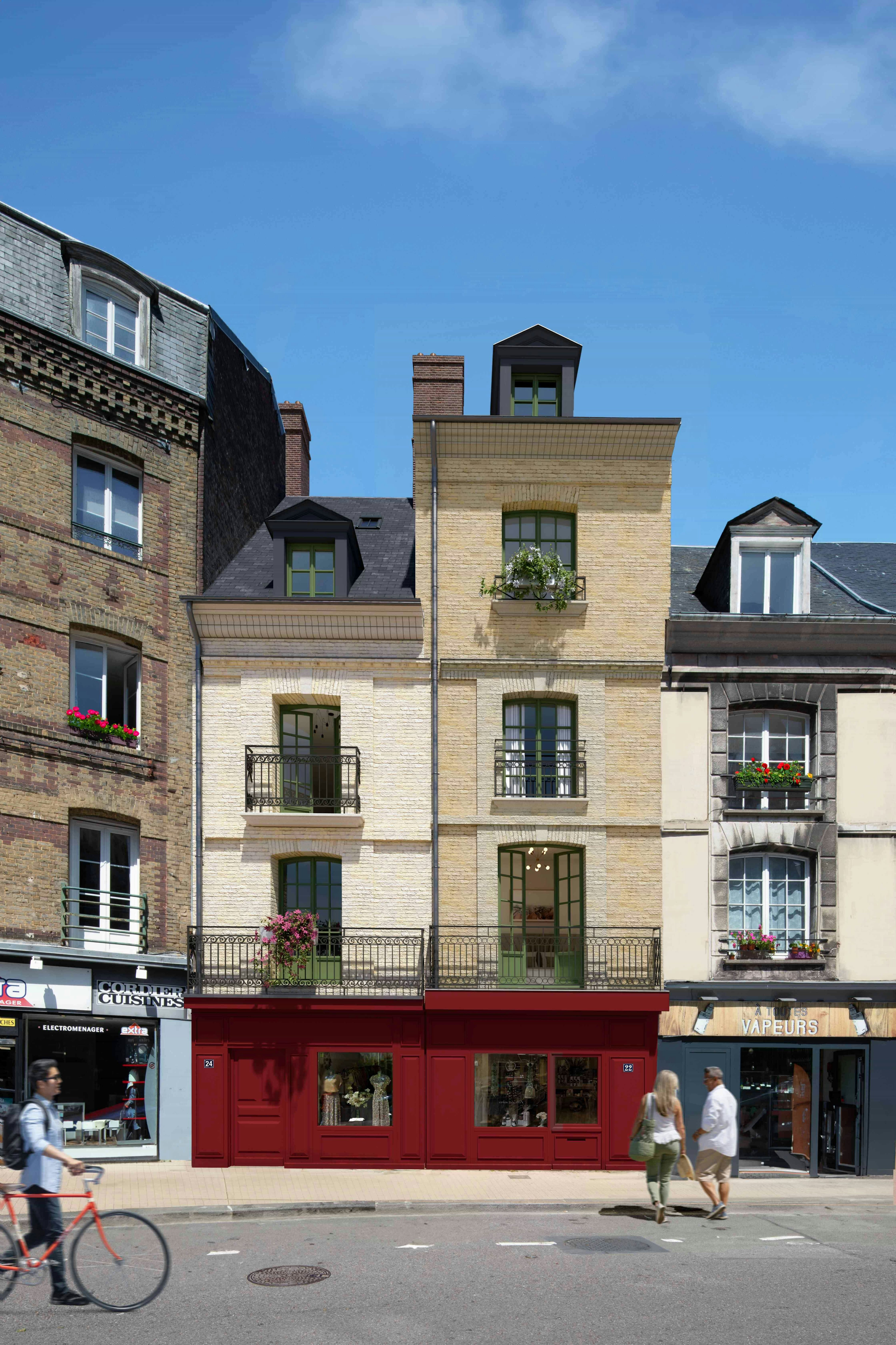 Les Balcons de Dieppe, depuis la rue