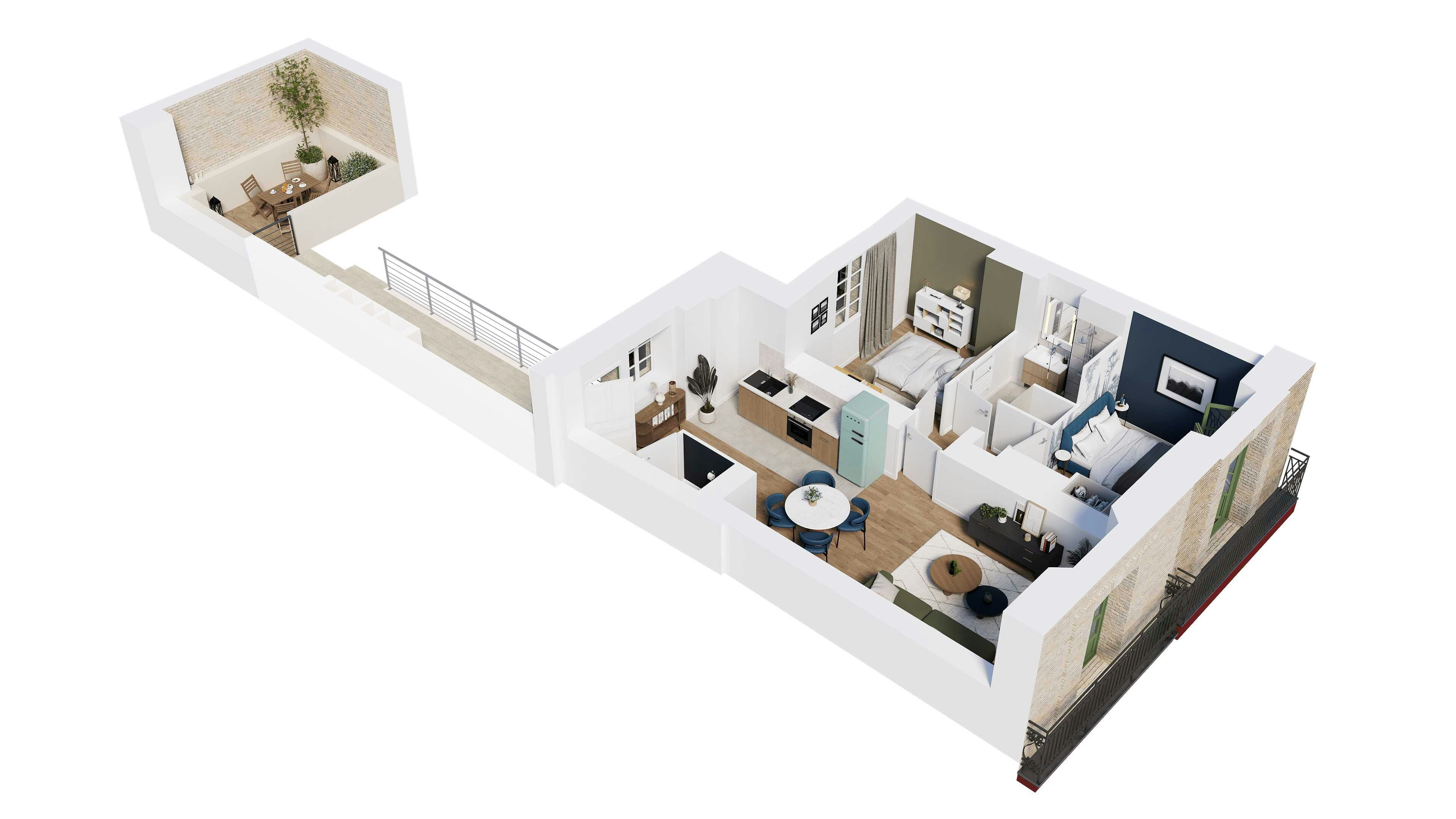 Les Balcons de Dieppe, appartement 101