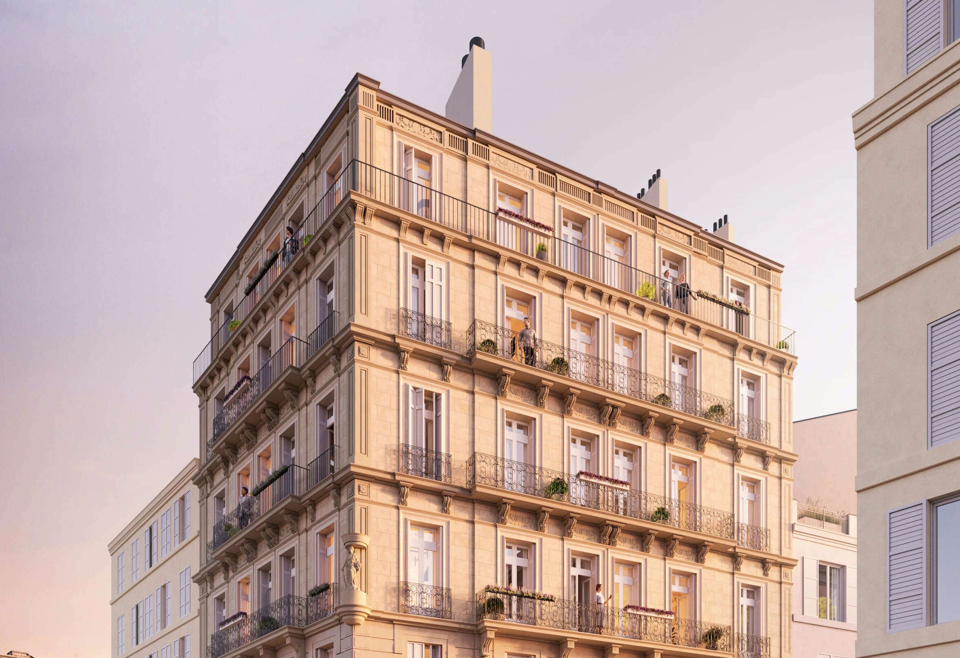 apartment building, architecture, building, city, high rise, urban, condo, housing, person, plant