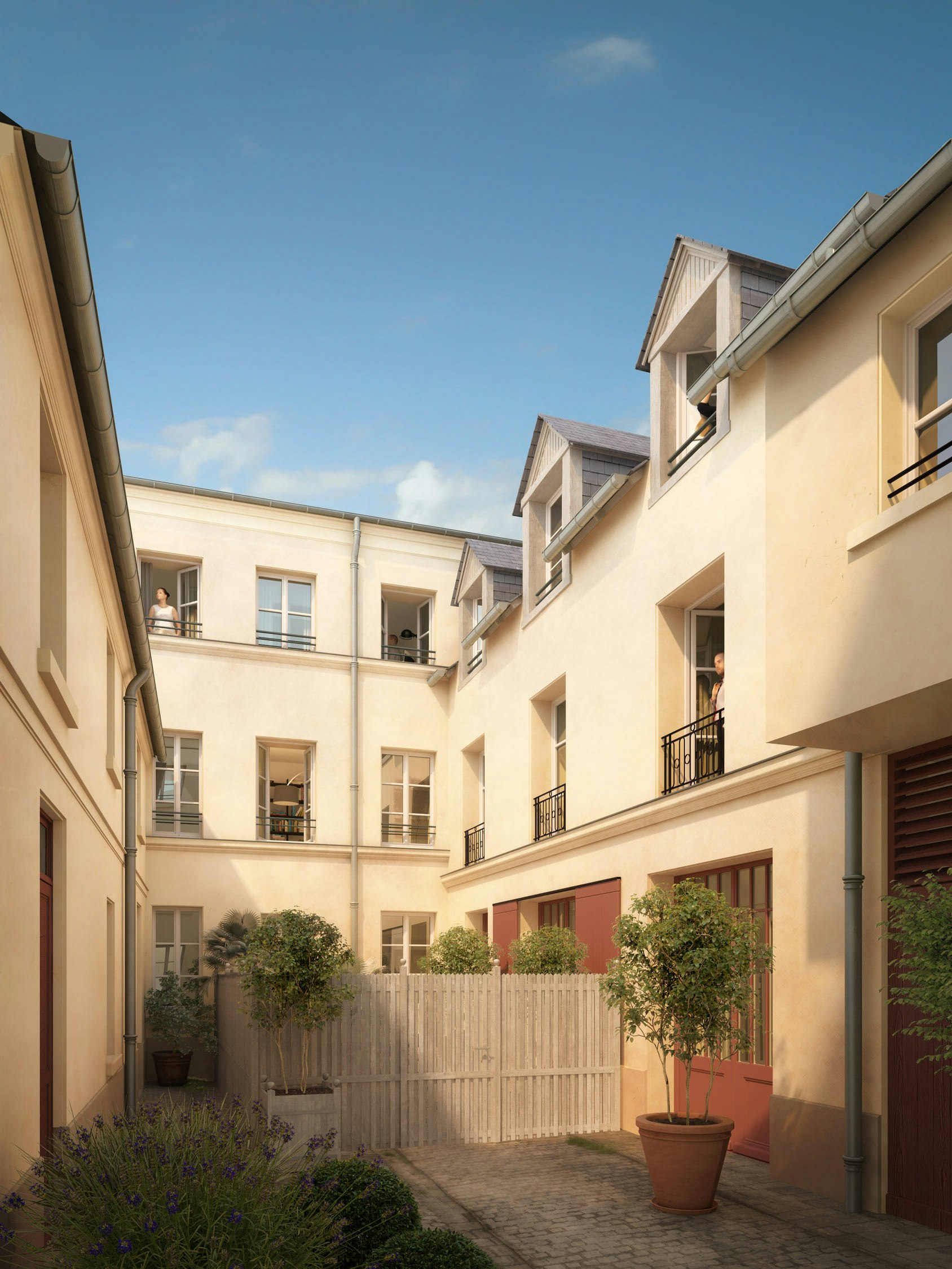 Passage de l'Orangerie, cour intérieure