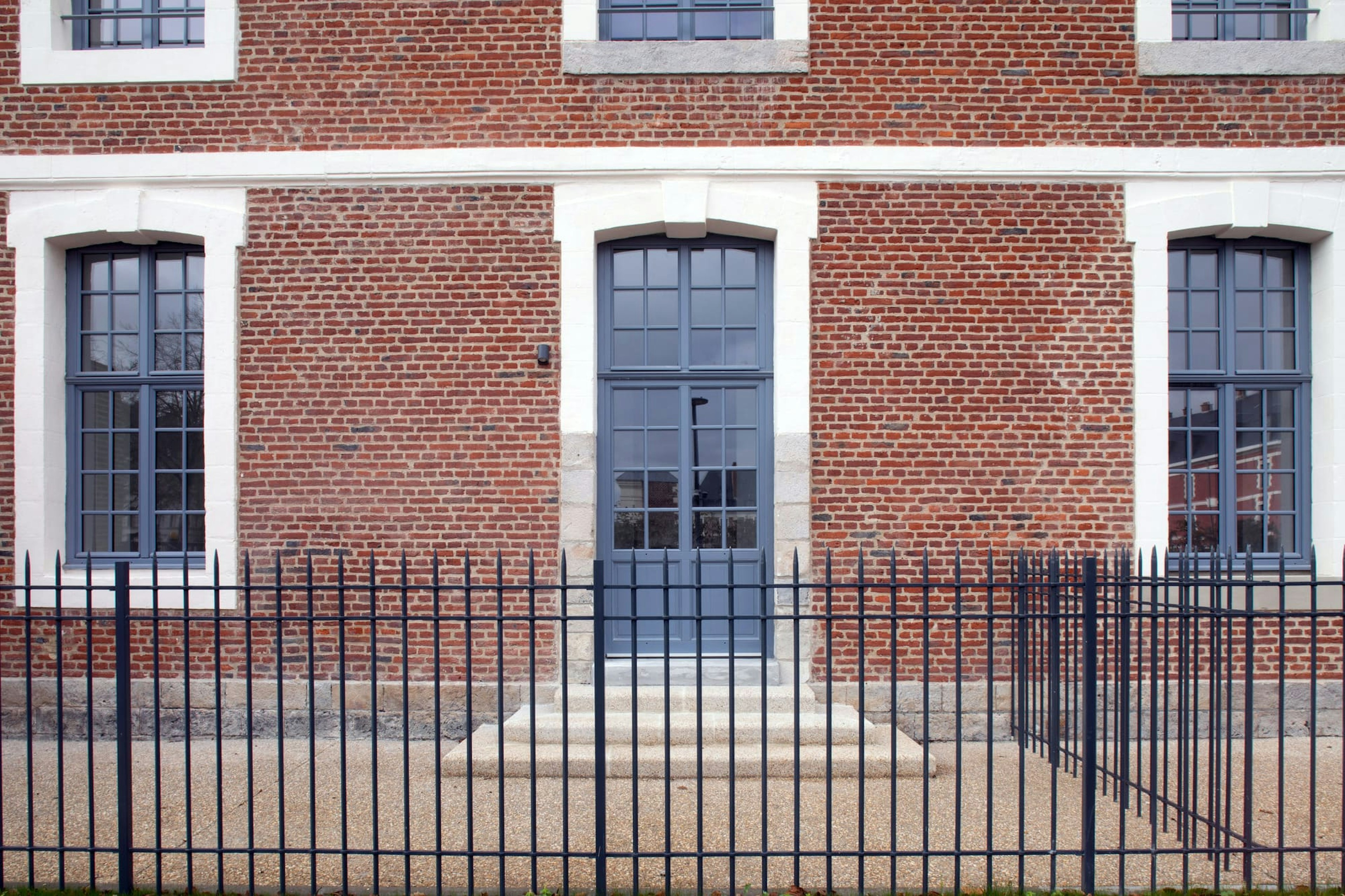 brick, railing, architecture, building, housing