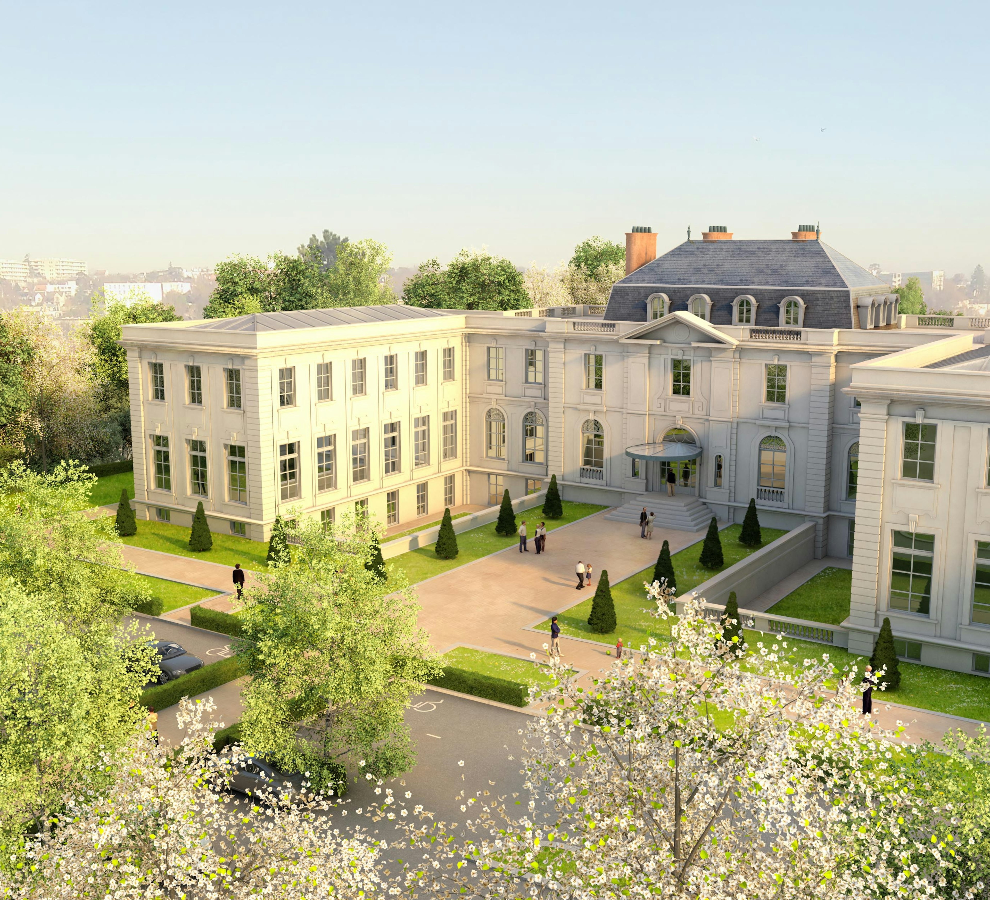 Château de Grandchamp - Cour d'honneur