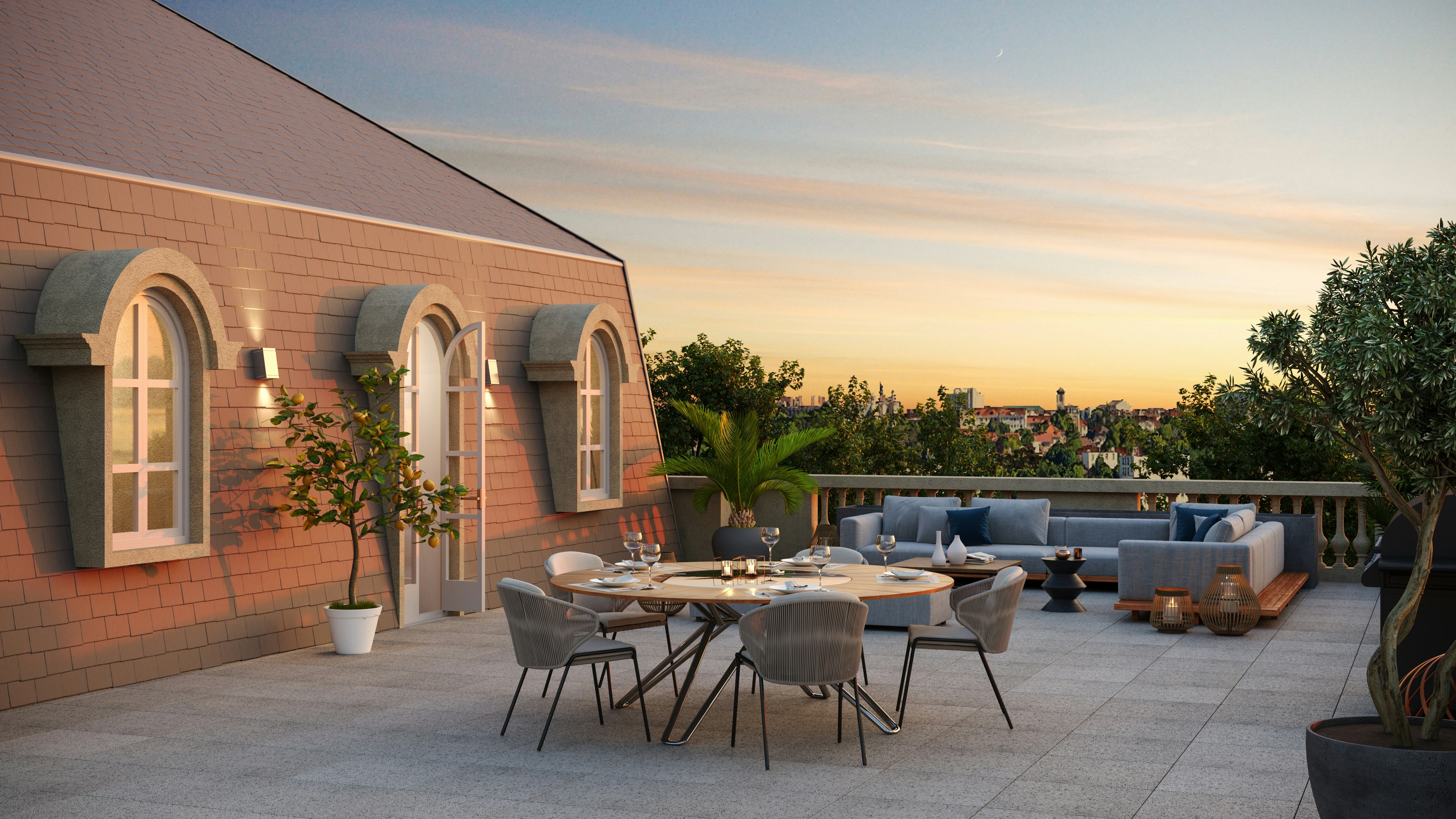 Château de Grandchamp - Terrasse
