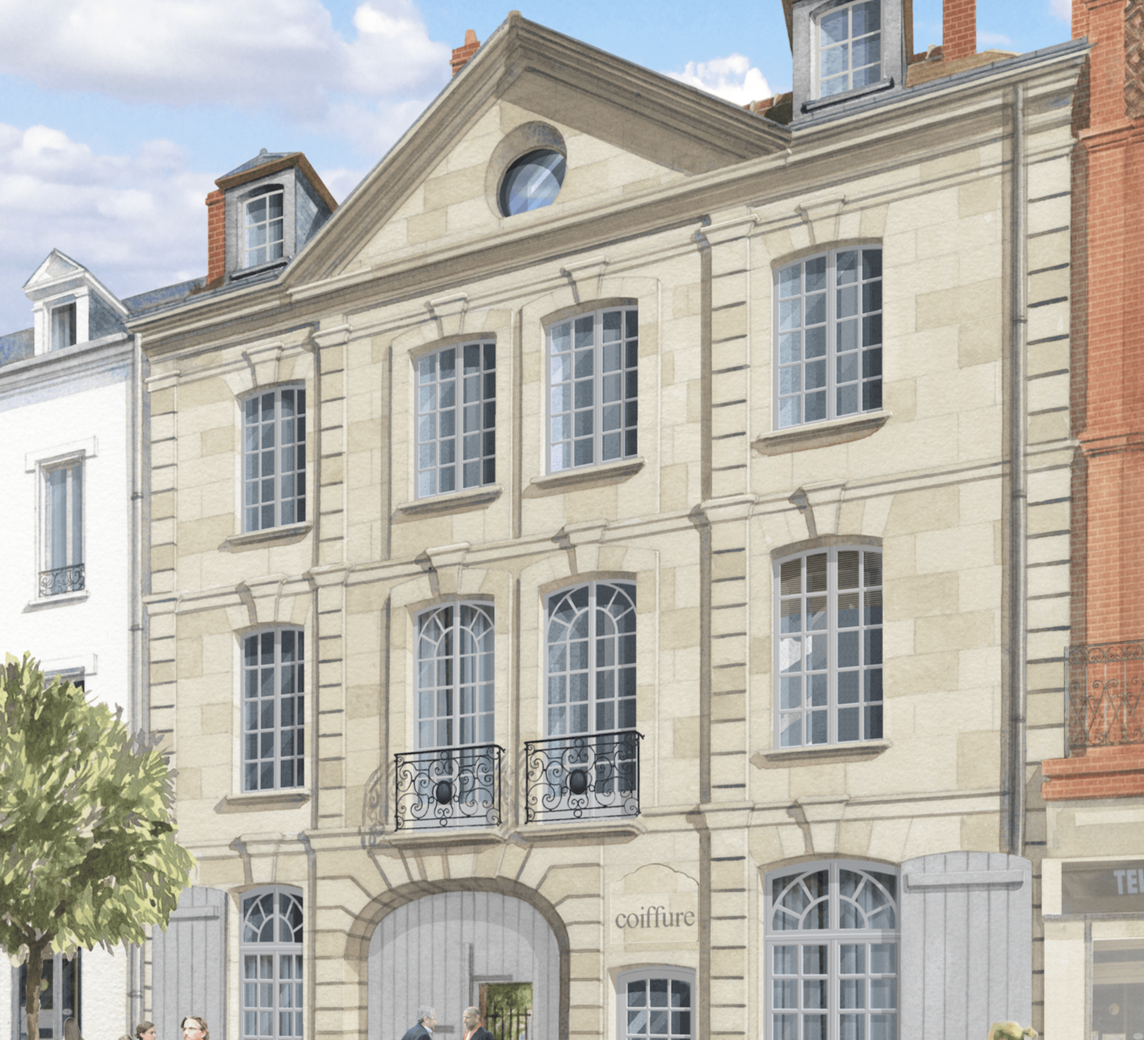 L'Hôtel du Lion d'Or - Vue rue