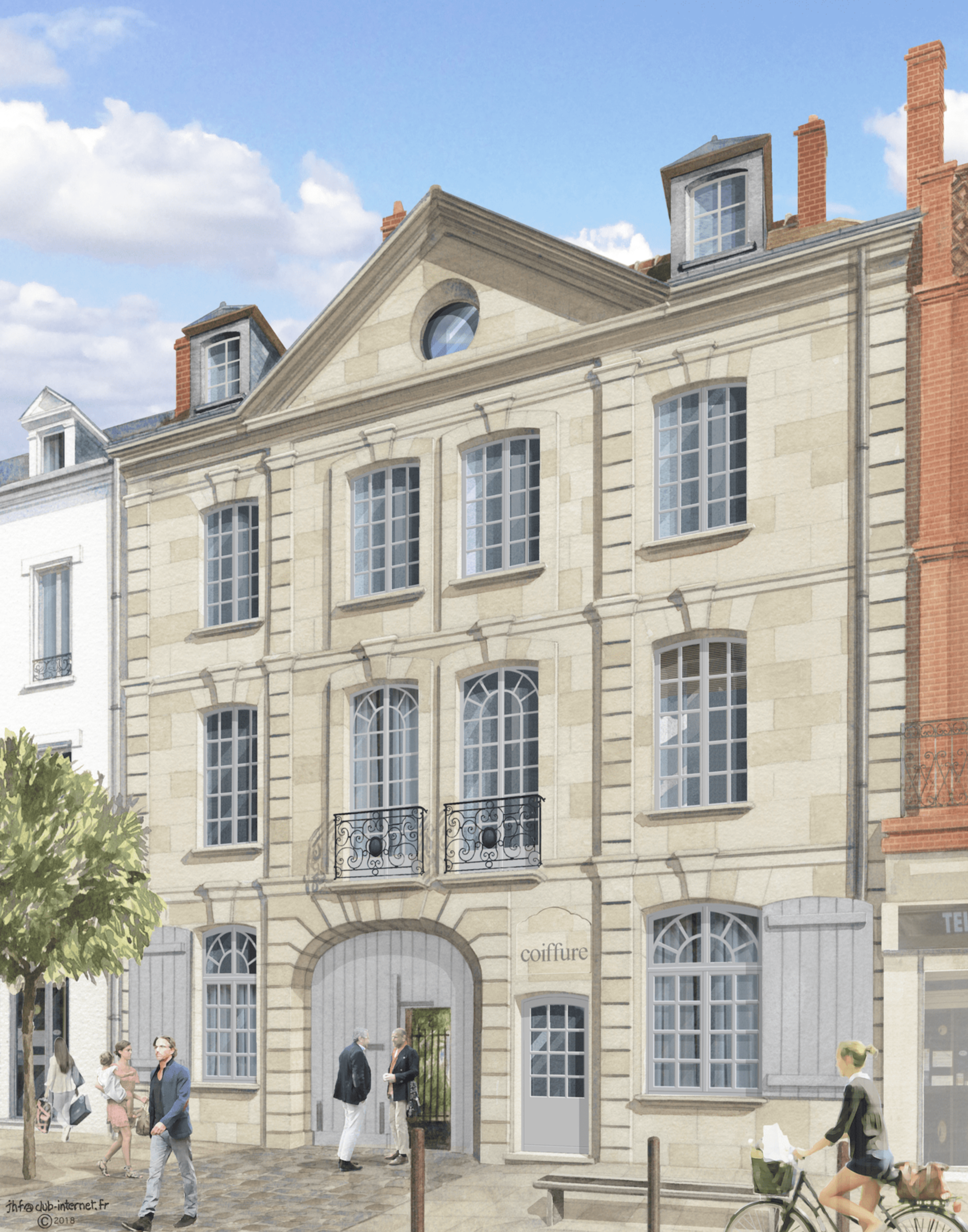 L'Hôtel du Lion d'Or - Vue rue