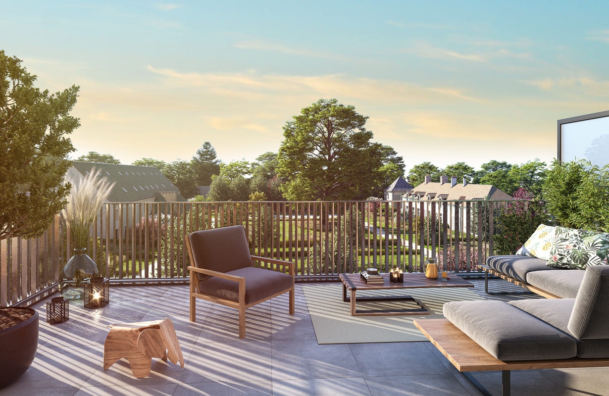 Le Ferme de Chessy - Terrasse