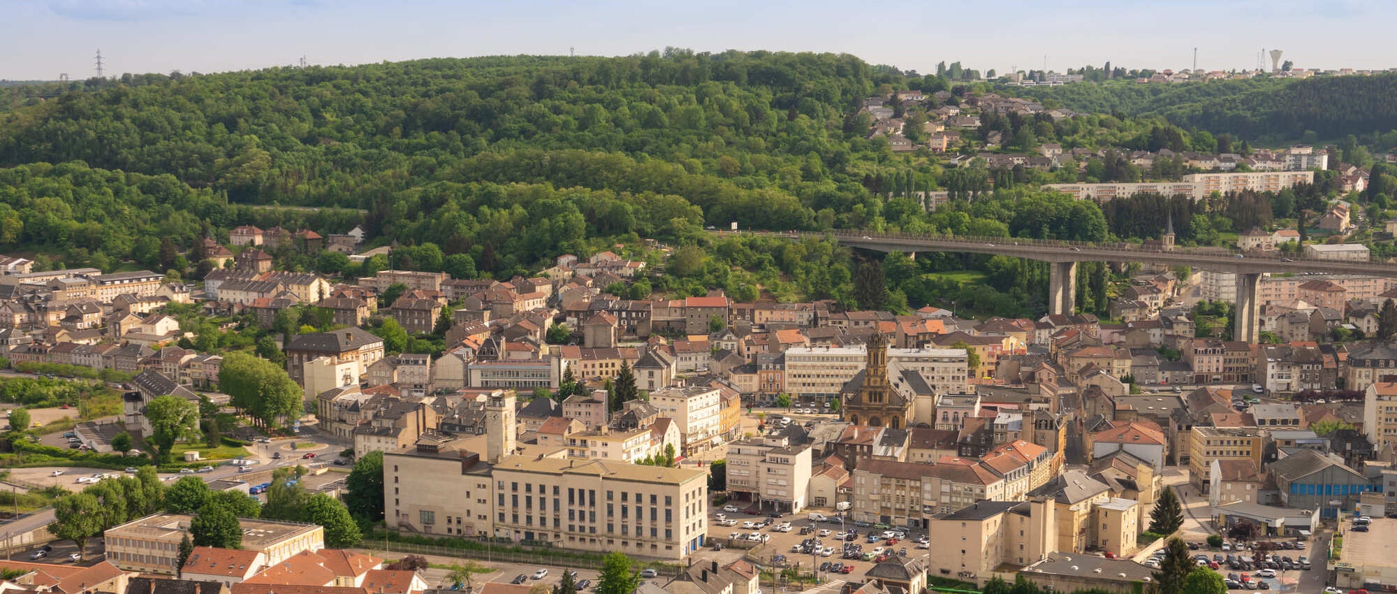 architecture, building, cityscape, urban, outdoors, city, nature, aerial view, neighborhood, road
