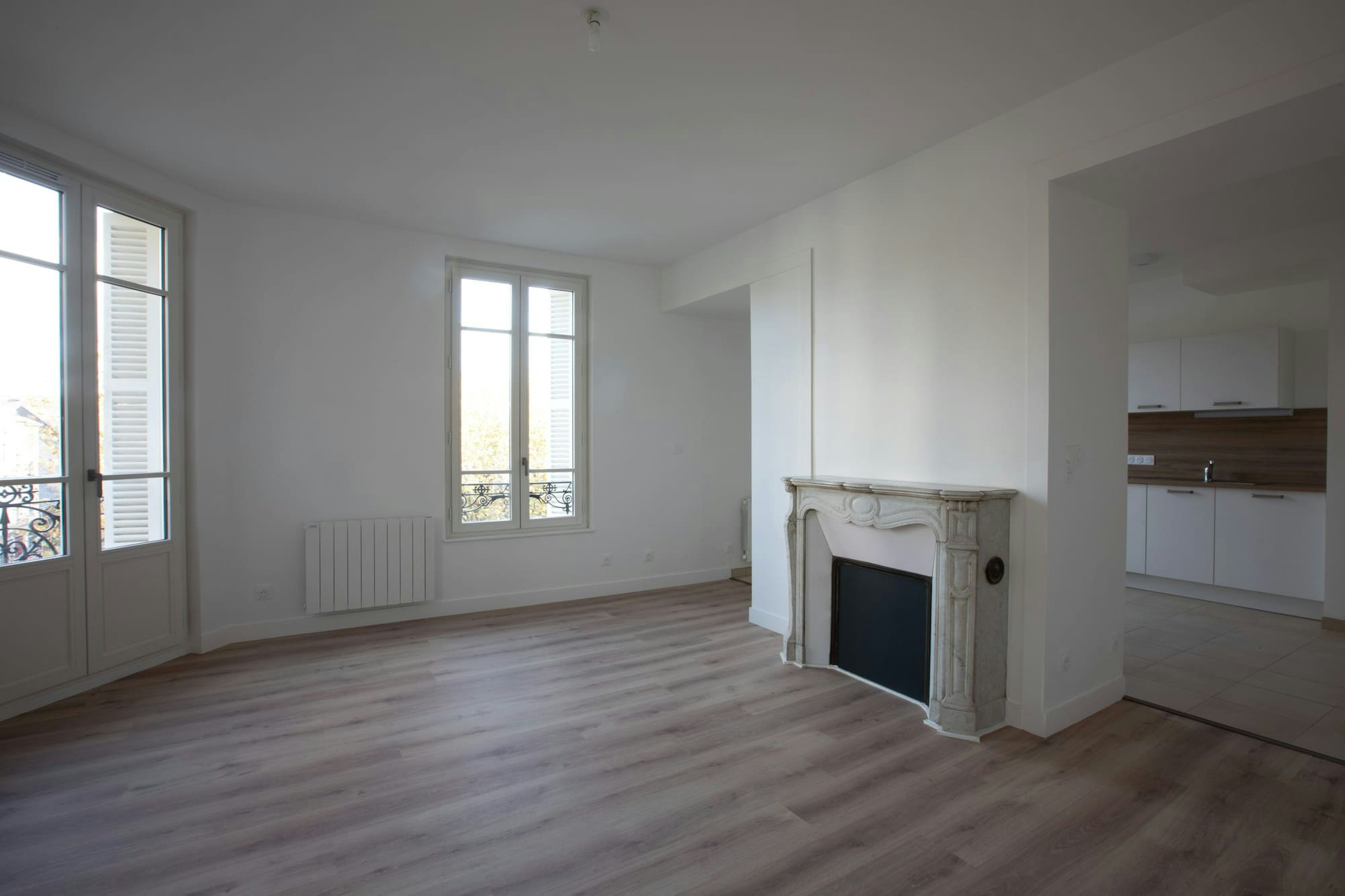 indoors, interior design, floor, flooring, corner, fireplace, wood, hardwood