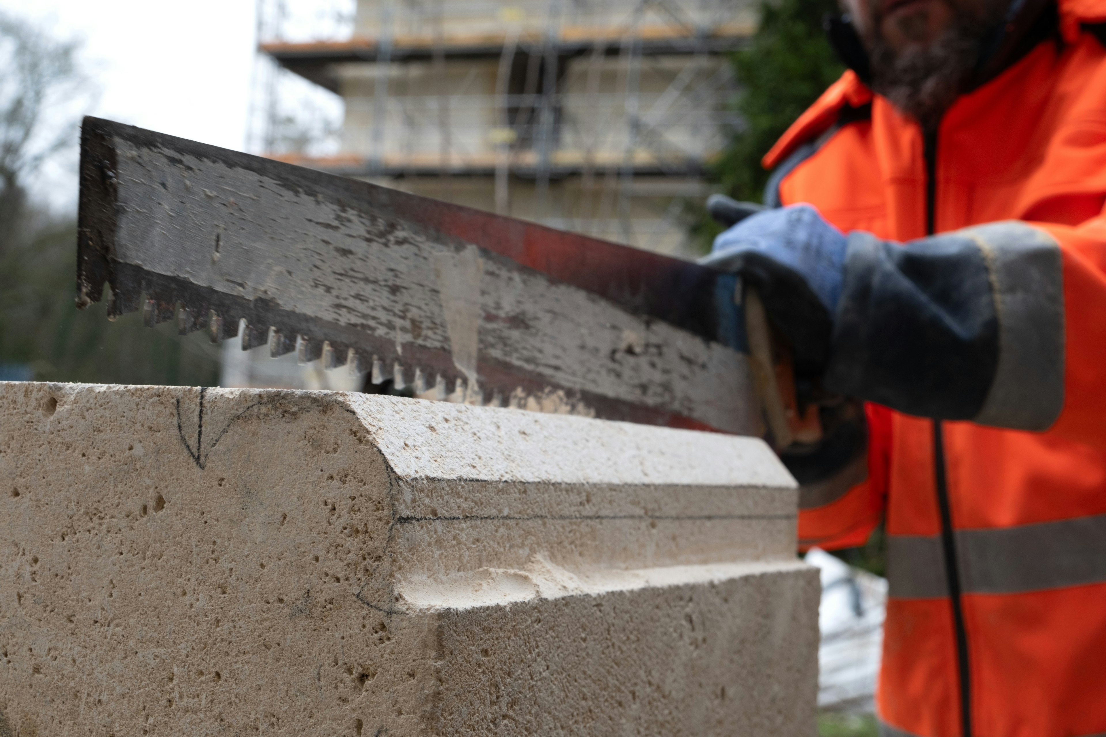 construction, adult, male, man, person, worker, clothing, coat, jacket, device