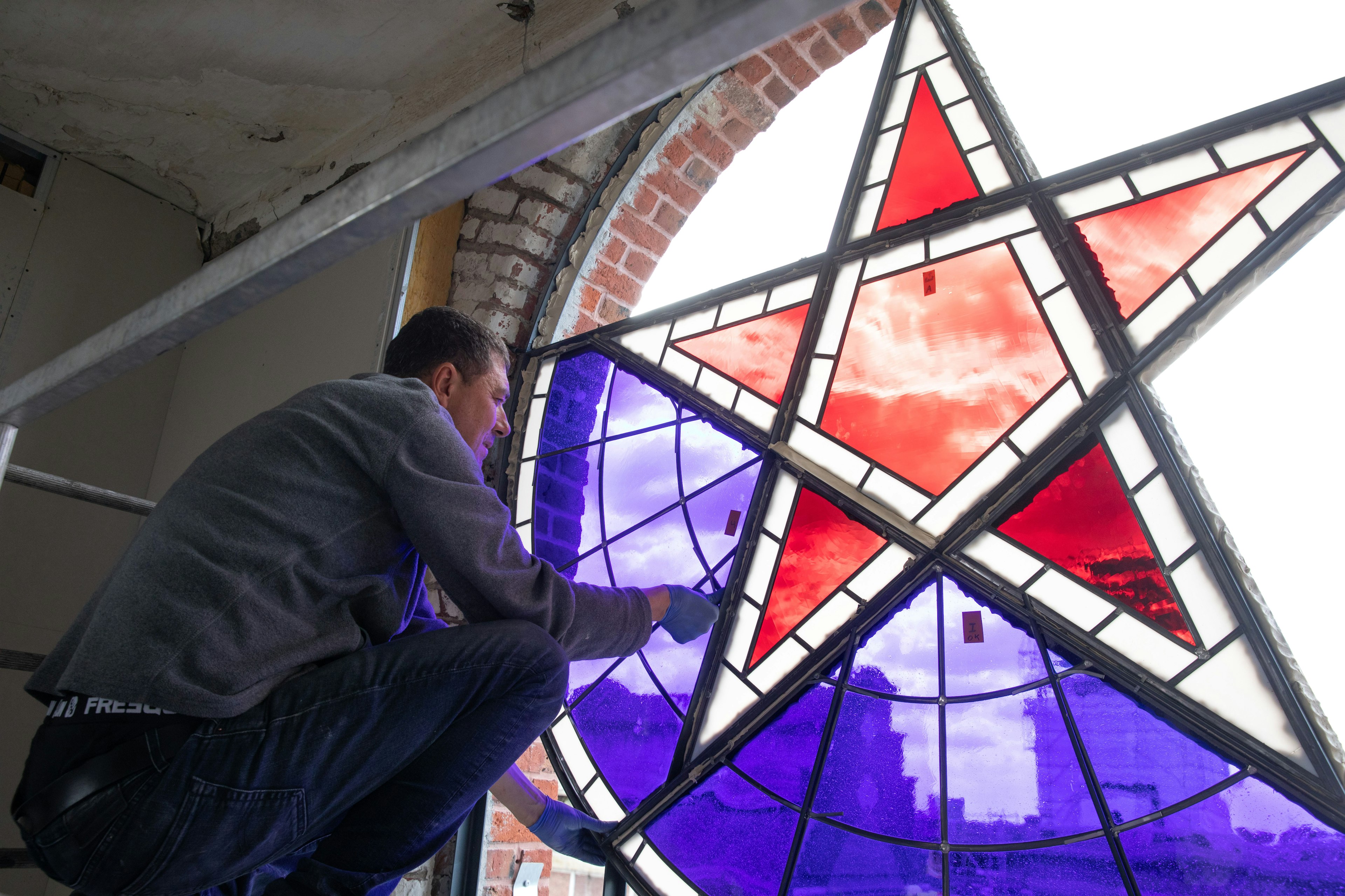 clothing, glove, art, adult, male, man, person