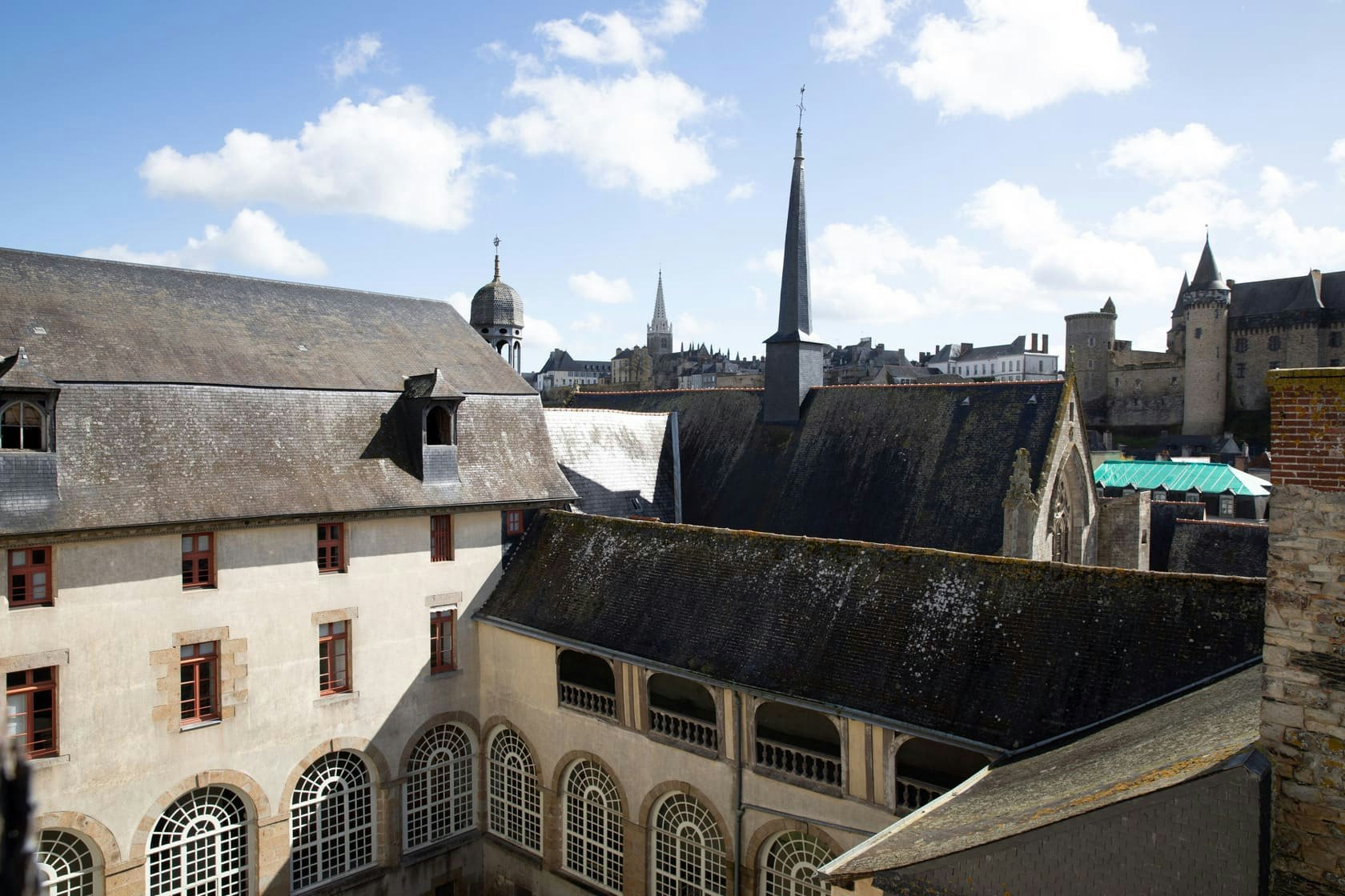 building, spire, monastery, city, housing, roof, arch, cityscape, urban, gothic arch