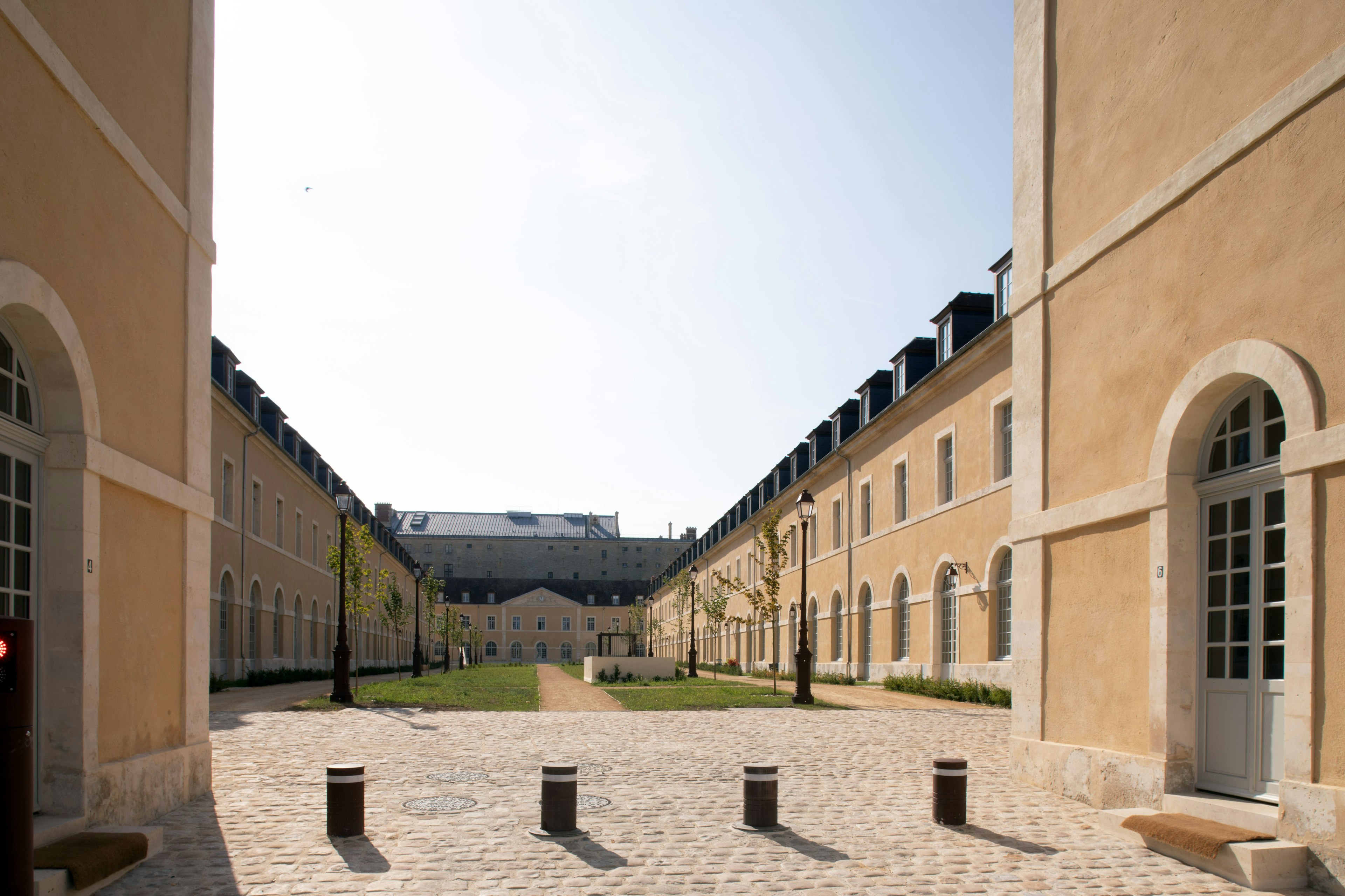 path, architecture, building, campus, walkway, city, person, road, street, urban