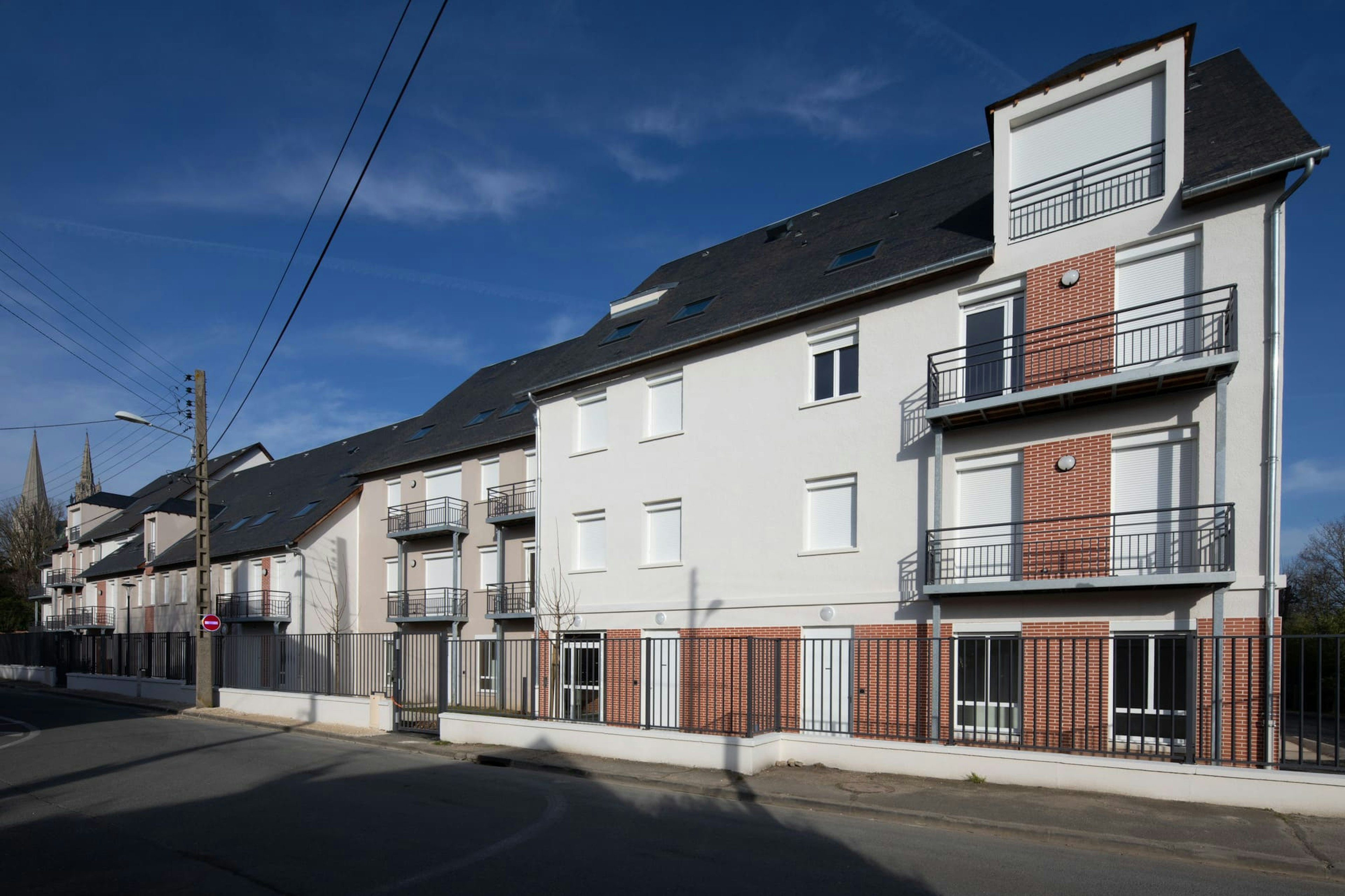architecture, building, housing, house, row house, utility pole