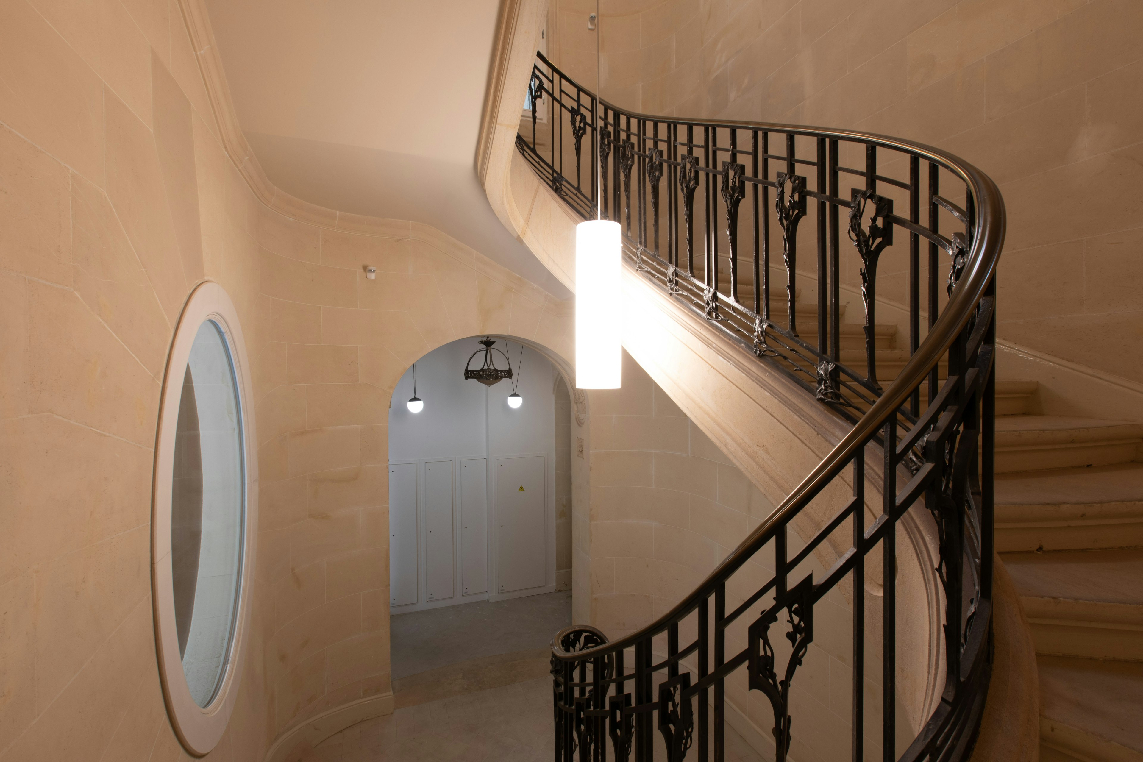 handrail, architecture, building, house, housing, staircase, indoors, interior design, lamp