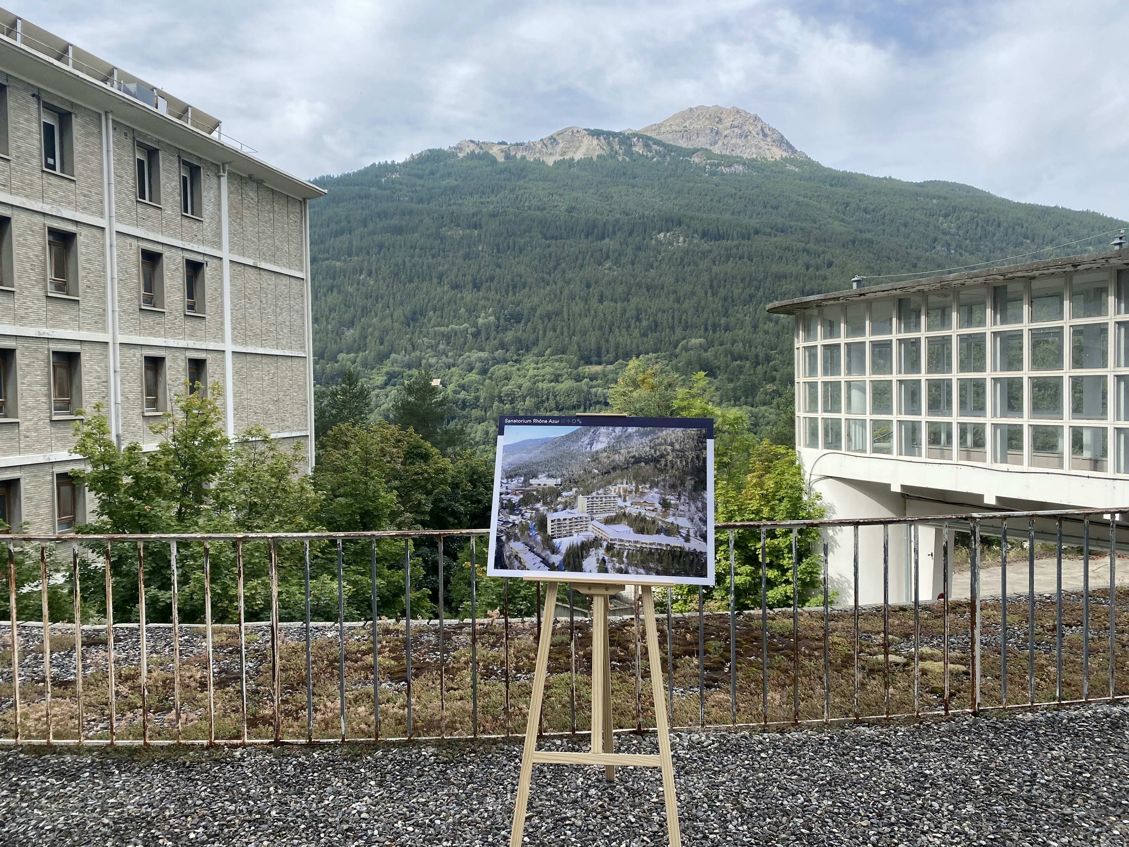 city, office building, road, outdoors, scenery, advertisement, condo, blackboard, urban, tree