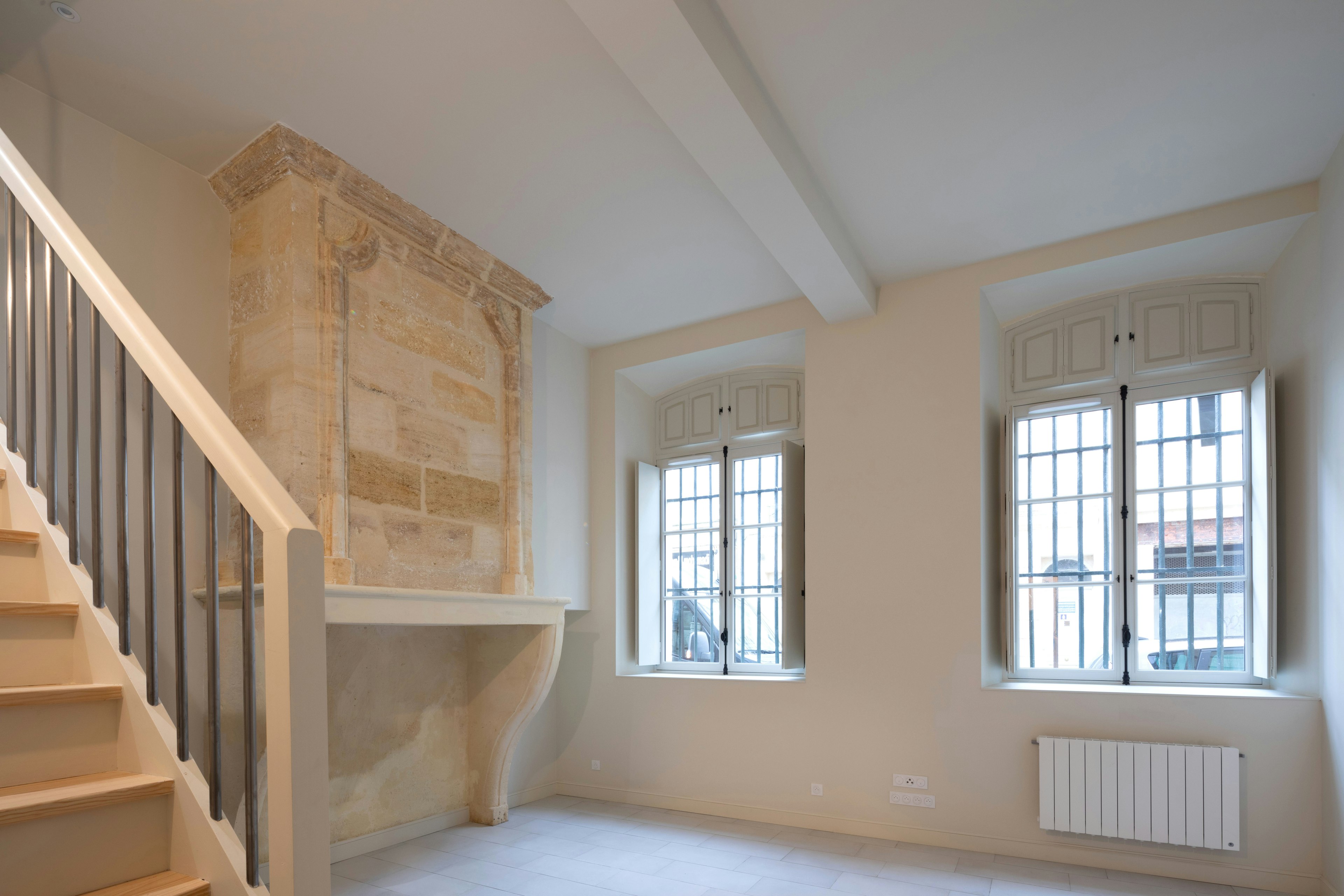 indoors, interior design, building, house, housing, staircase, foyer, living room, room, floor