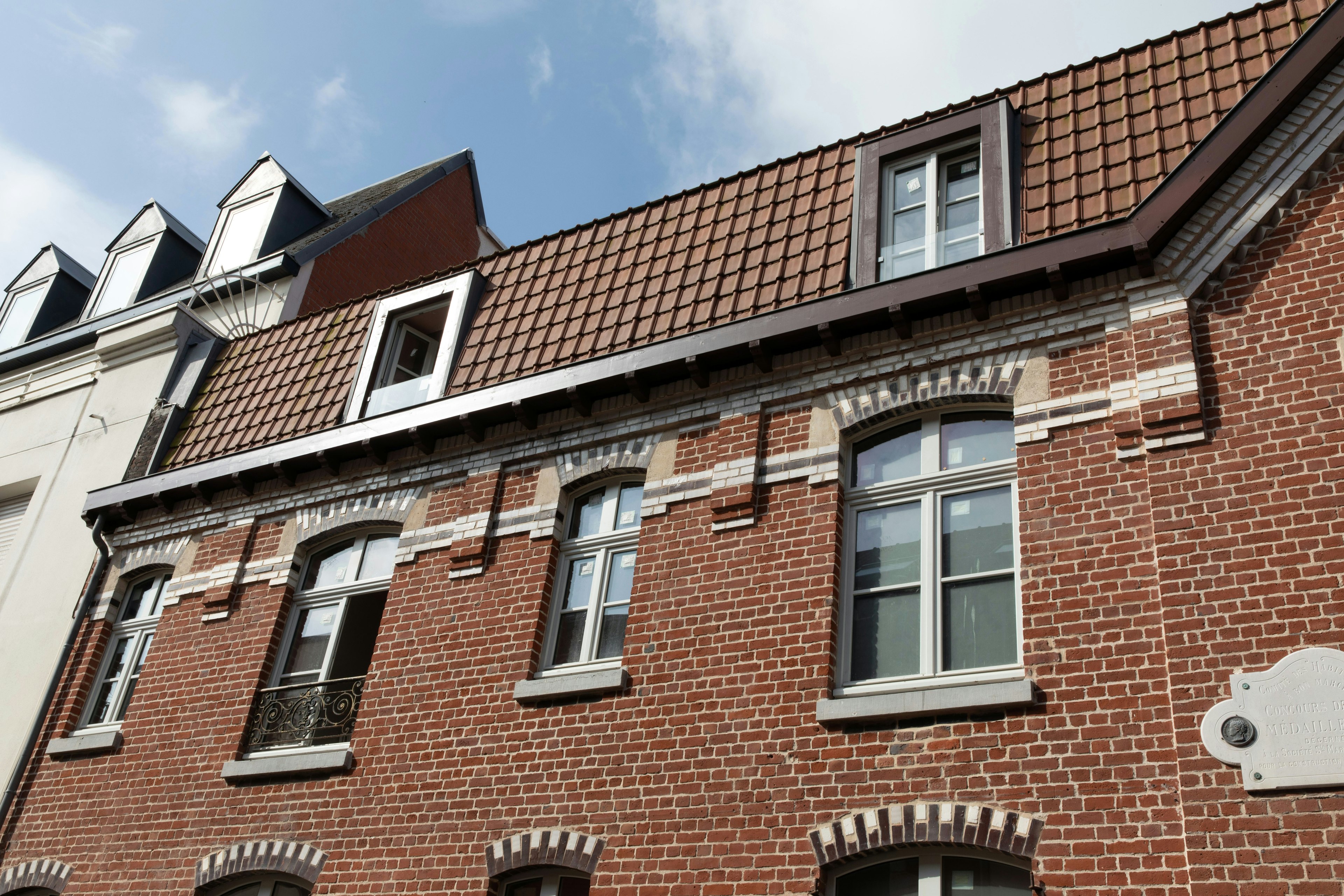 city, architecture, building, housing, urban, condo, brick, house, window