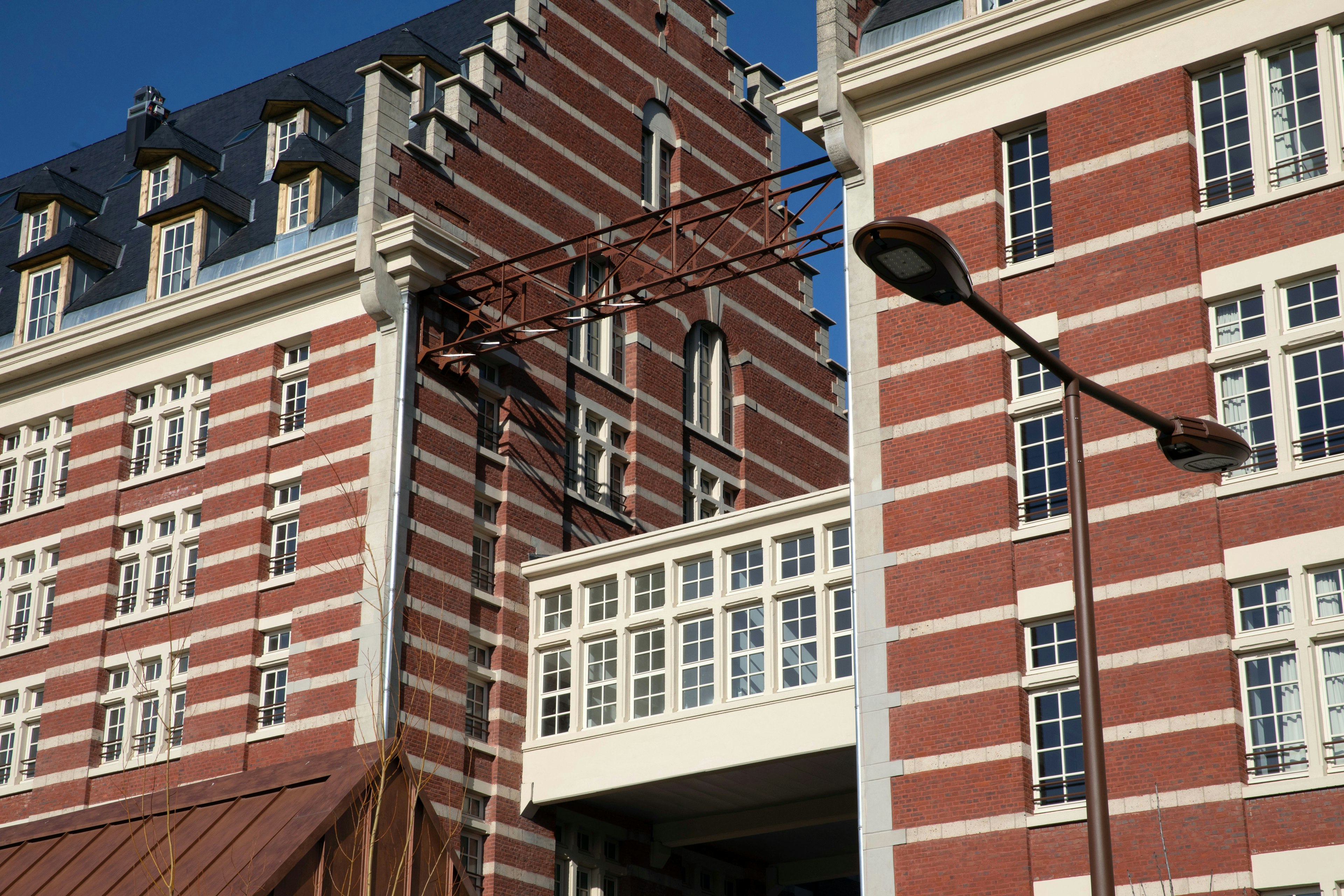 city, apartment building, high rise, urban, condo, housing, office building, brick, neighborhood, street