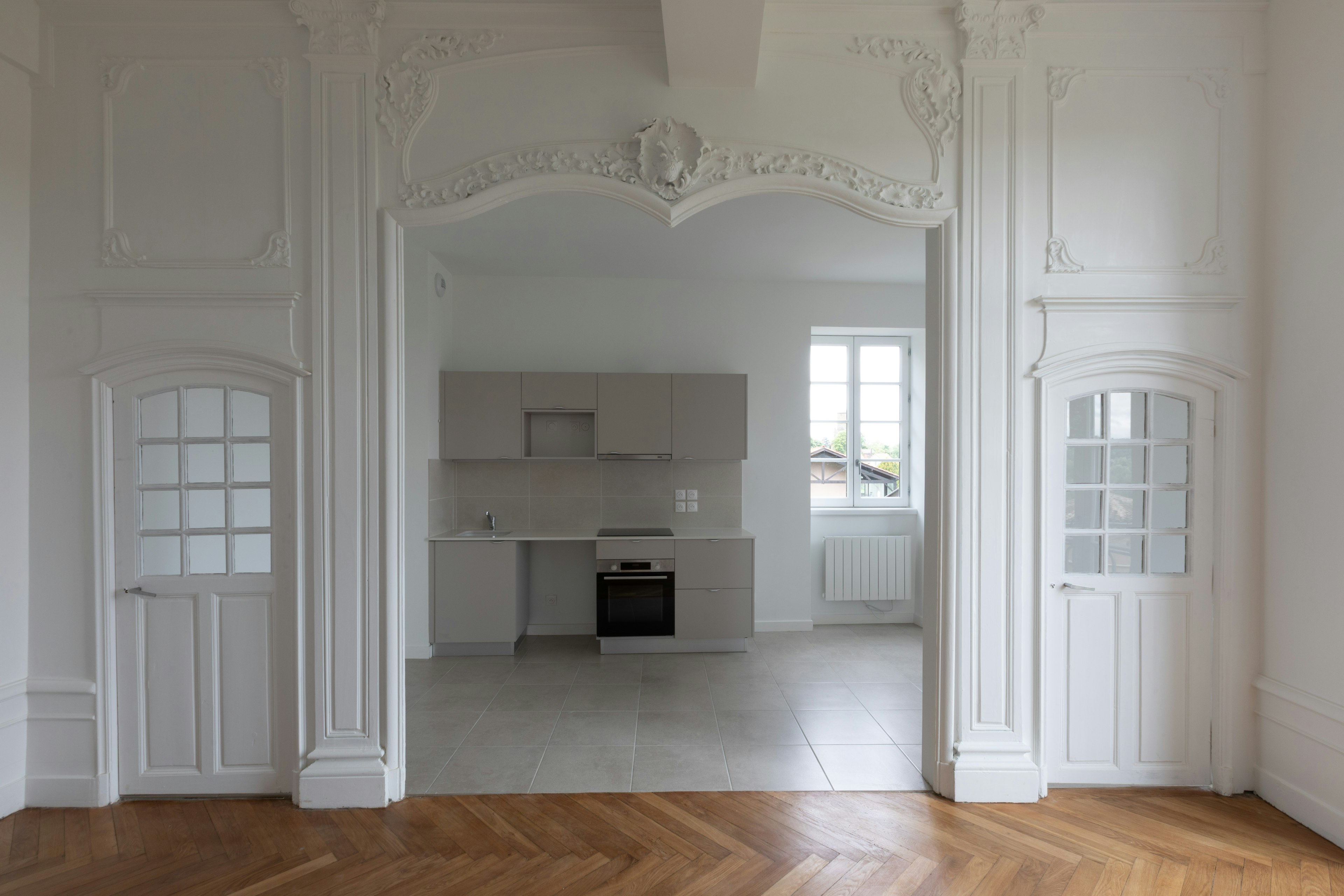 indoors, interior design, floor, flooring, door, corner, architecture, building, housing