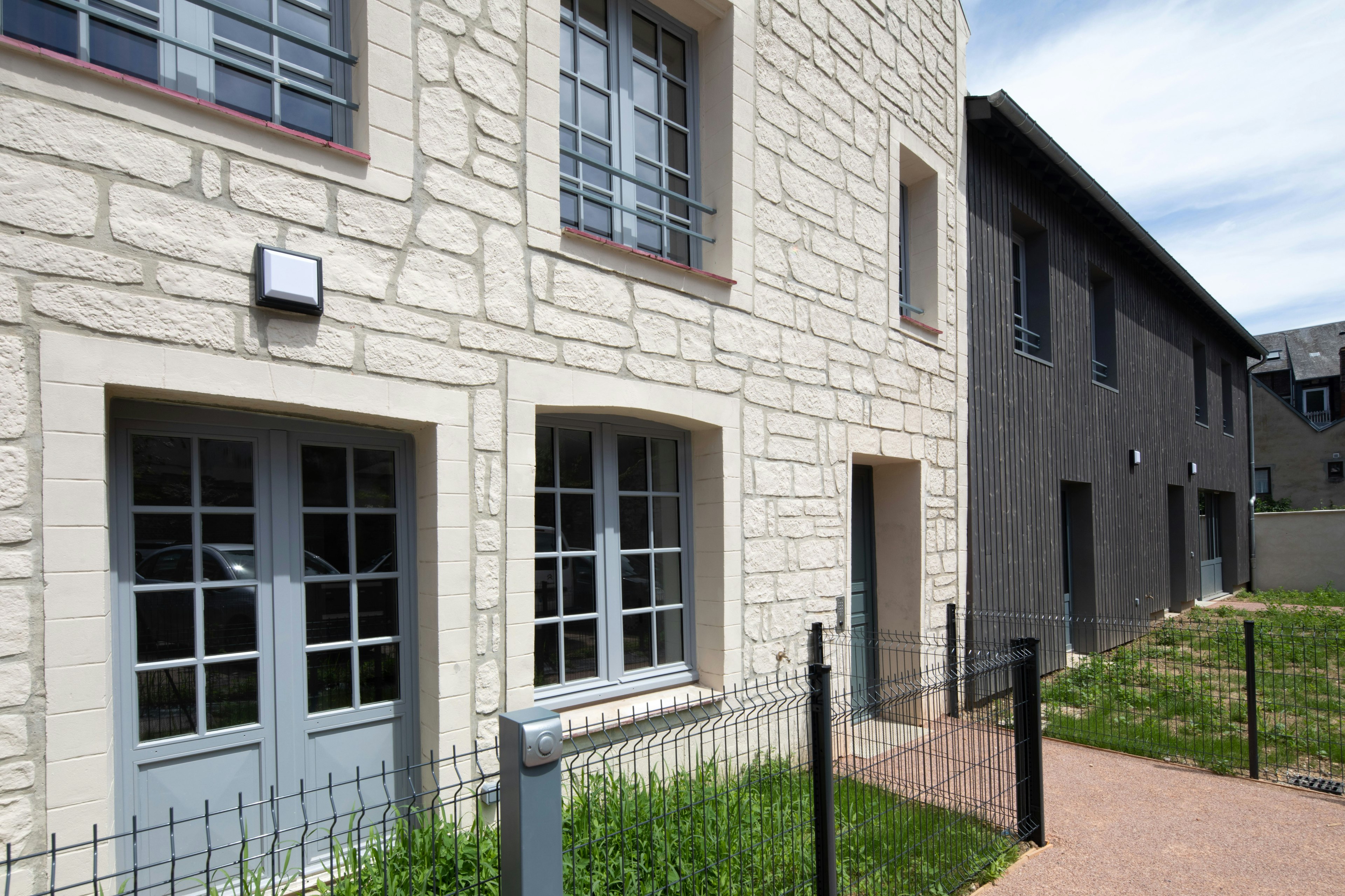 city, building, condo, housing, urban, door, street, neighborhood, car, house