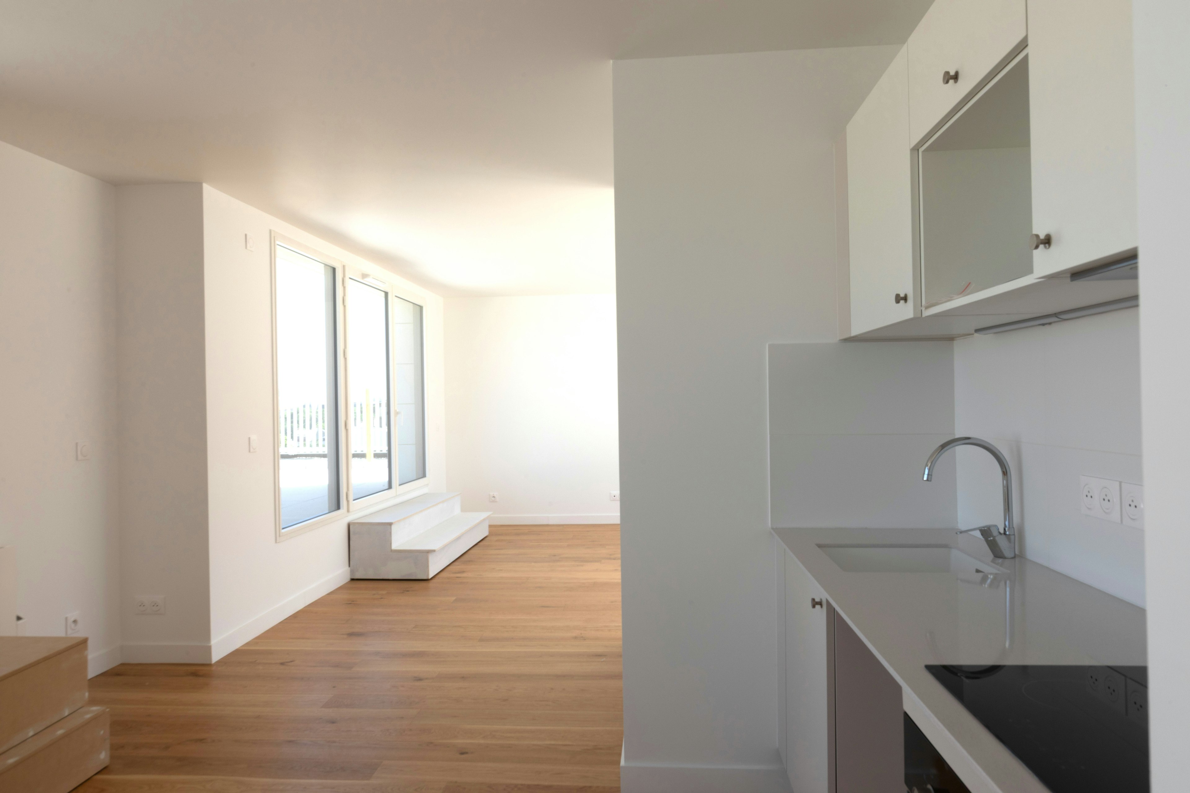 corner, indoors, interior design, sink, sink faucet, floor, flooring, kitchen