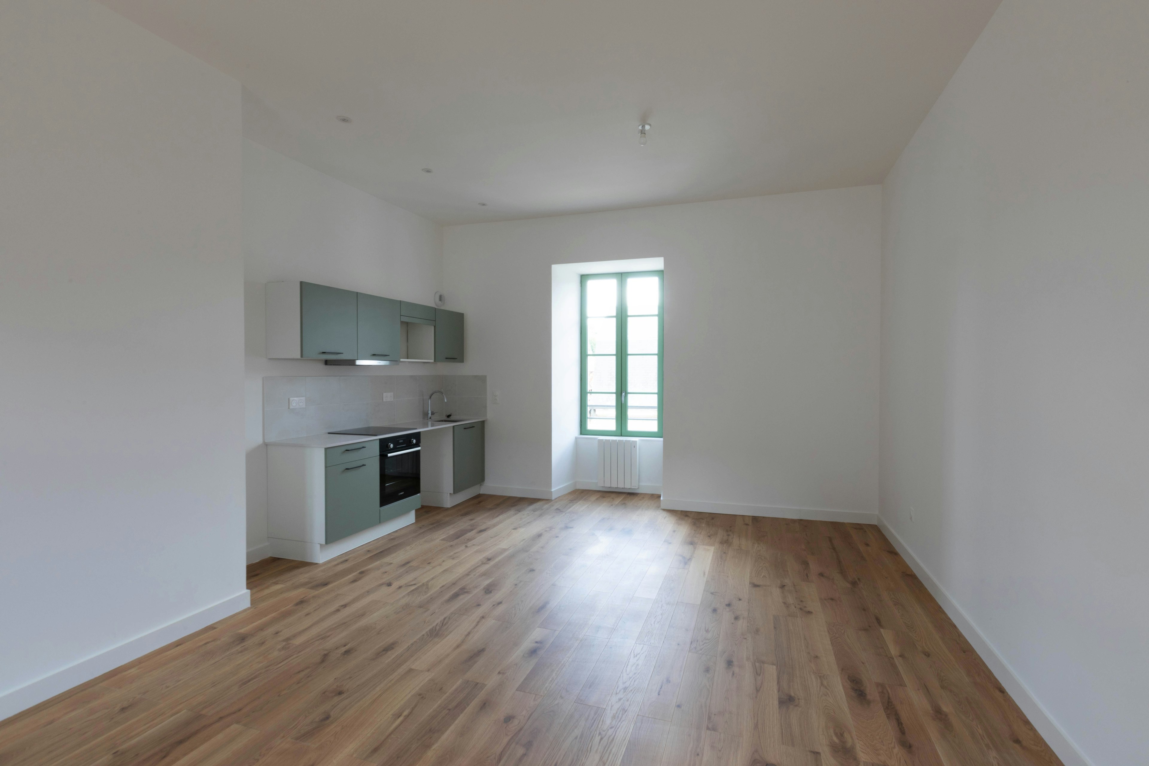 corner, floor, flooring, indoors, interior design, wood, hardwood, kitchen