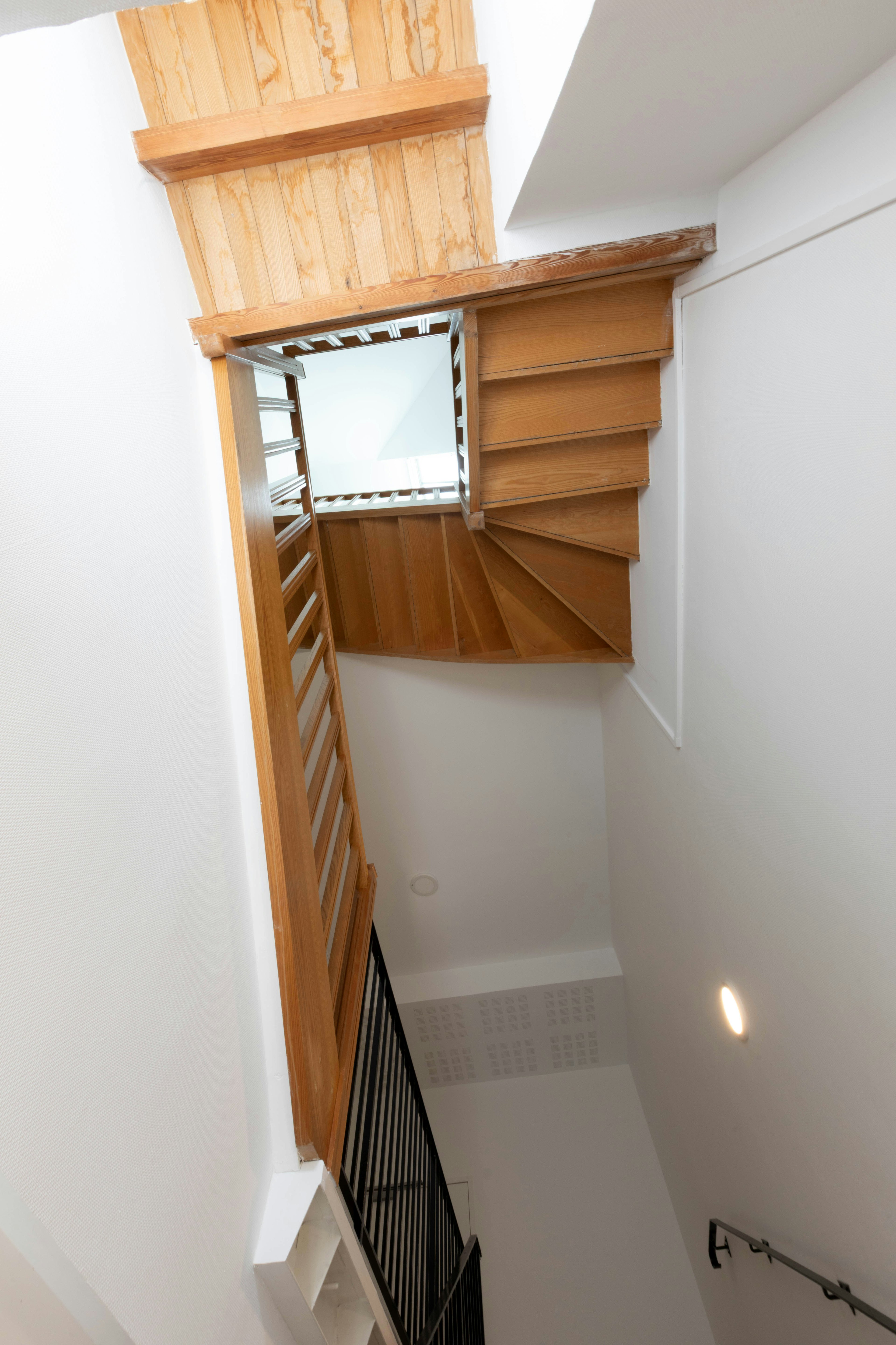 architecture, building, house, housing, staircase, indoors, interior design, wood, handrail