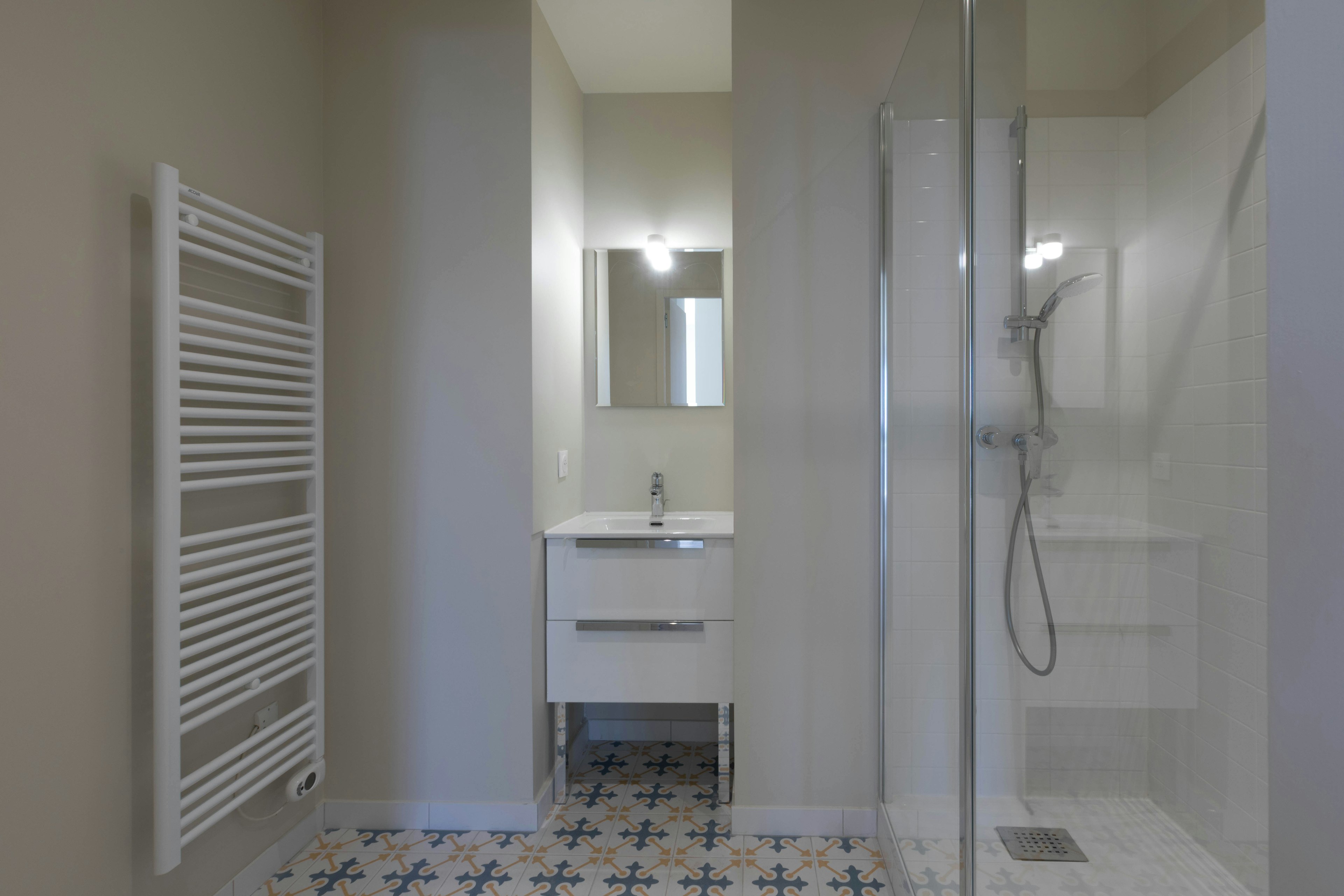 indoors, corner, interior design, bathroom, room