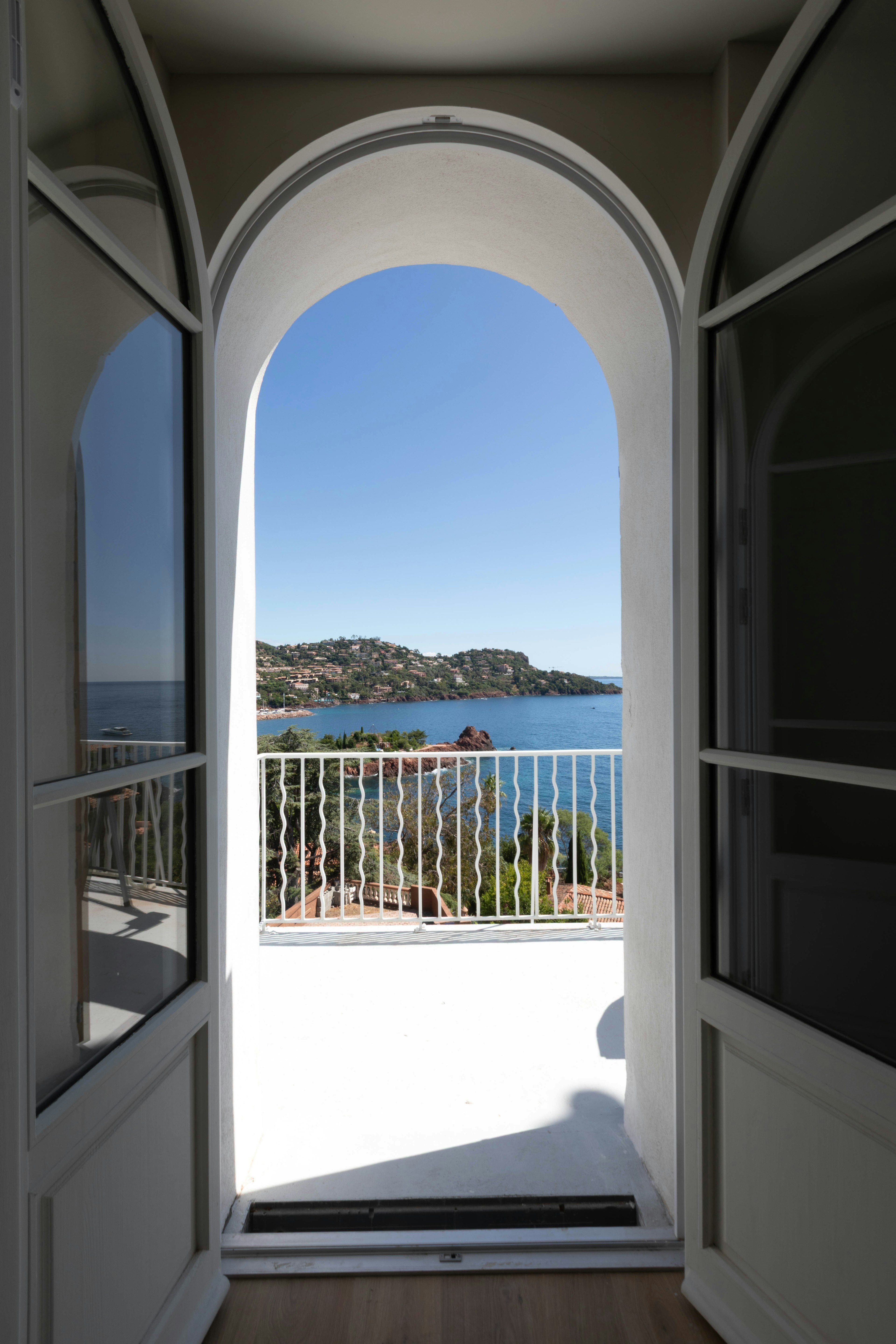 architecture, balcony, building, arch
