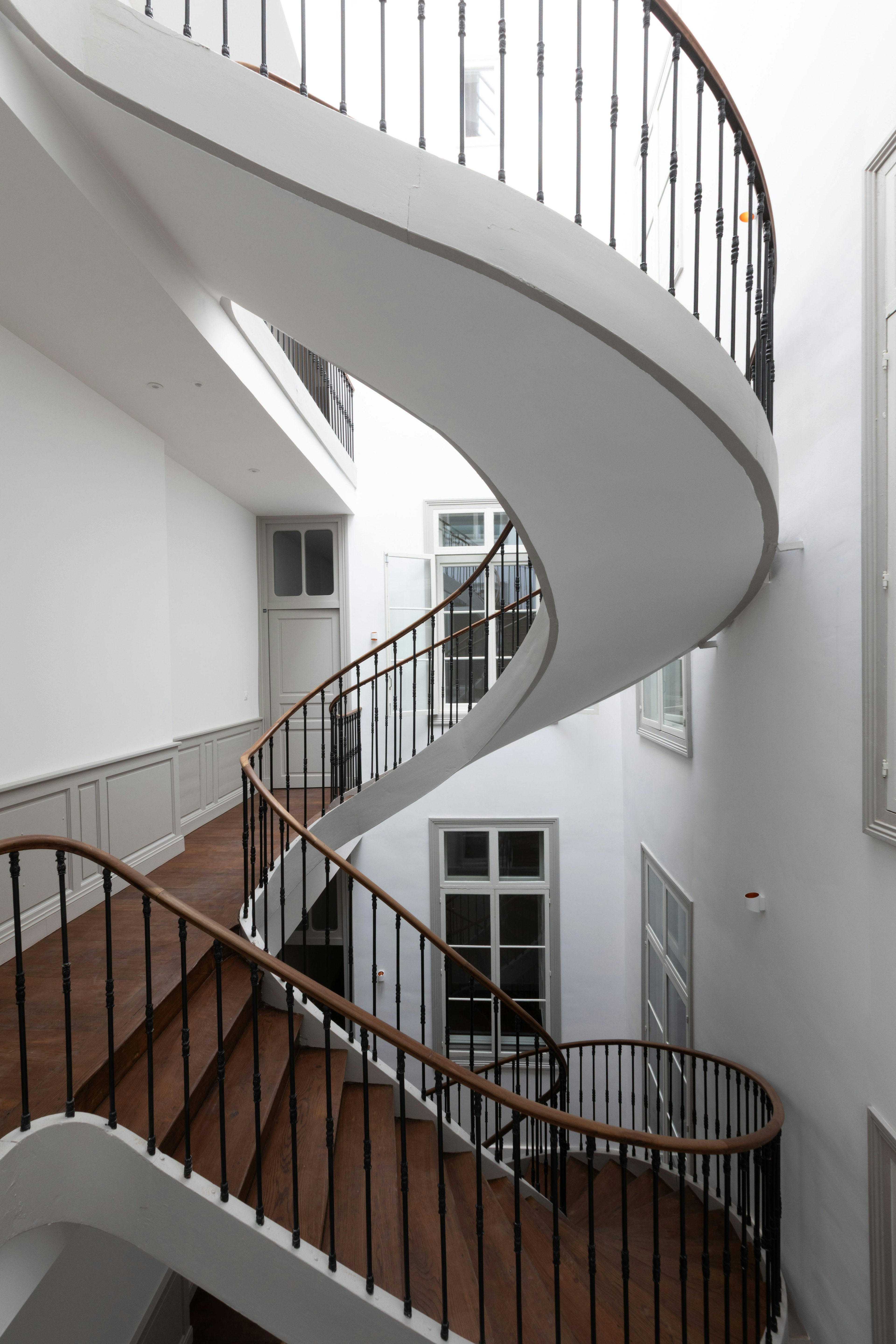 architecture, building, house, housing, staircase, handrail, railing