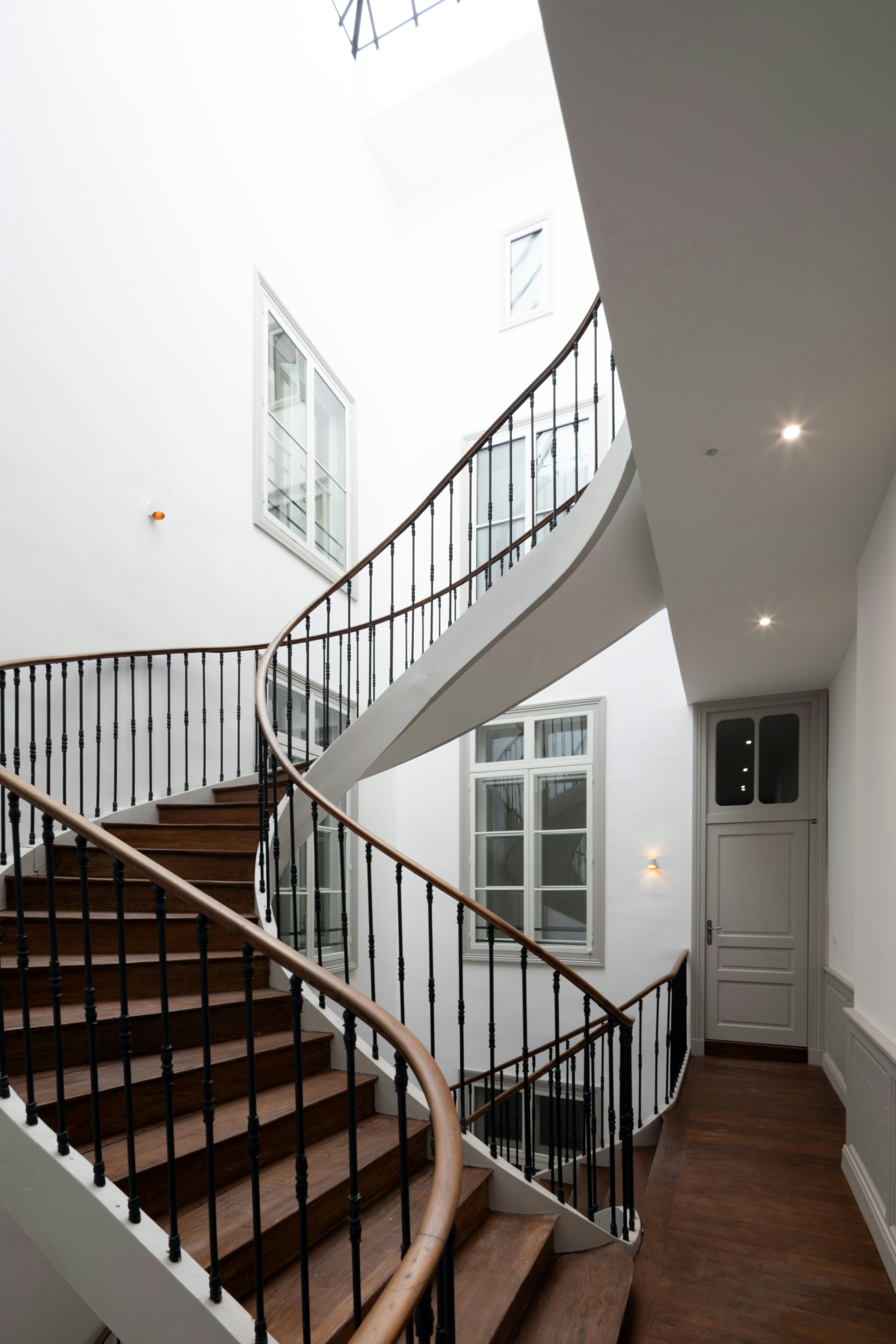 architecture, building, house, housing, staircase, indoors, foyer