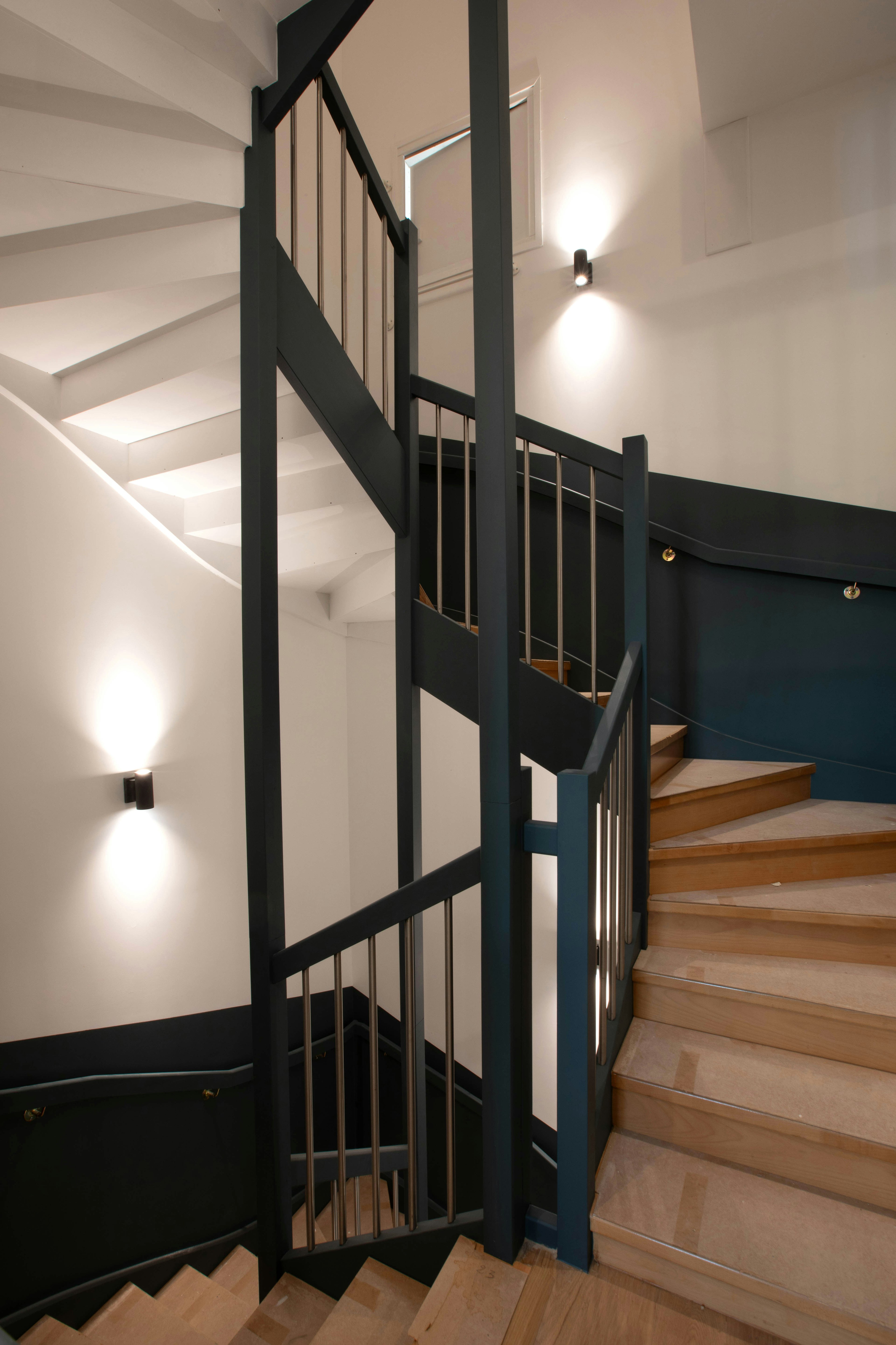 architecture, building, house, housing, staircase