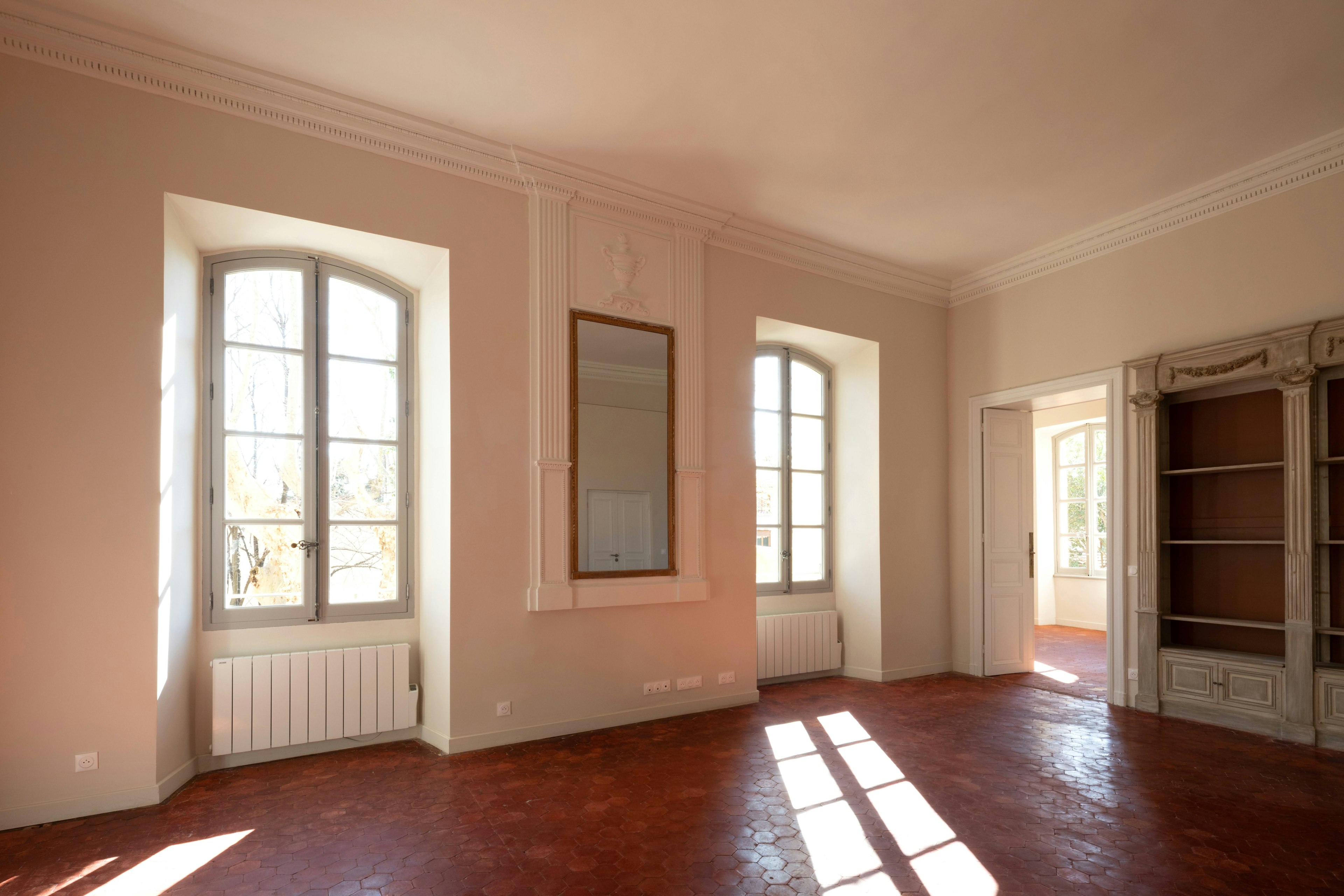 corner, floor, flooring, indoors, interior design, door, architecture, building, housing