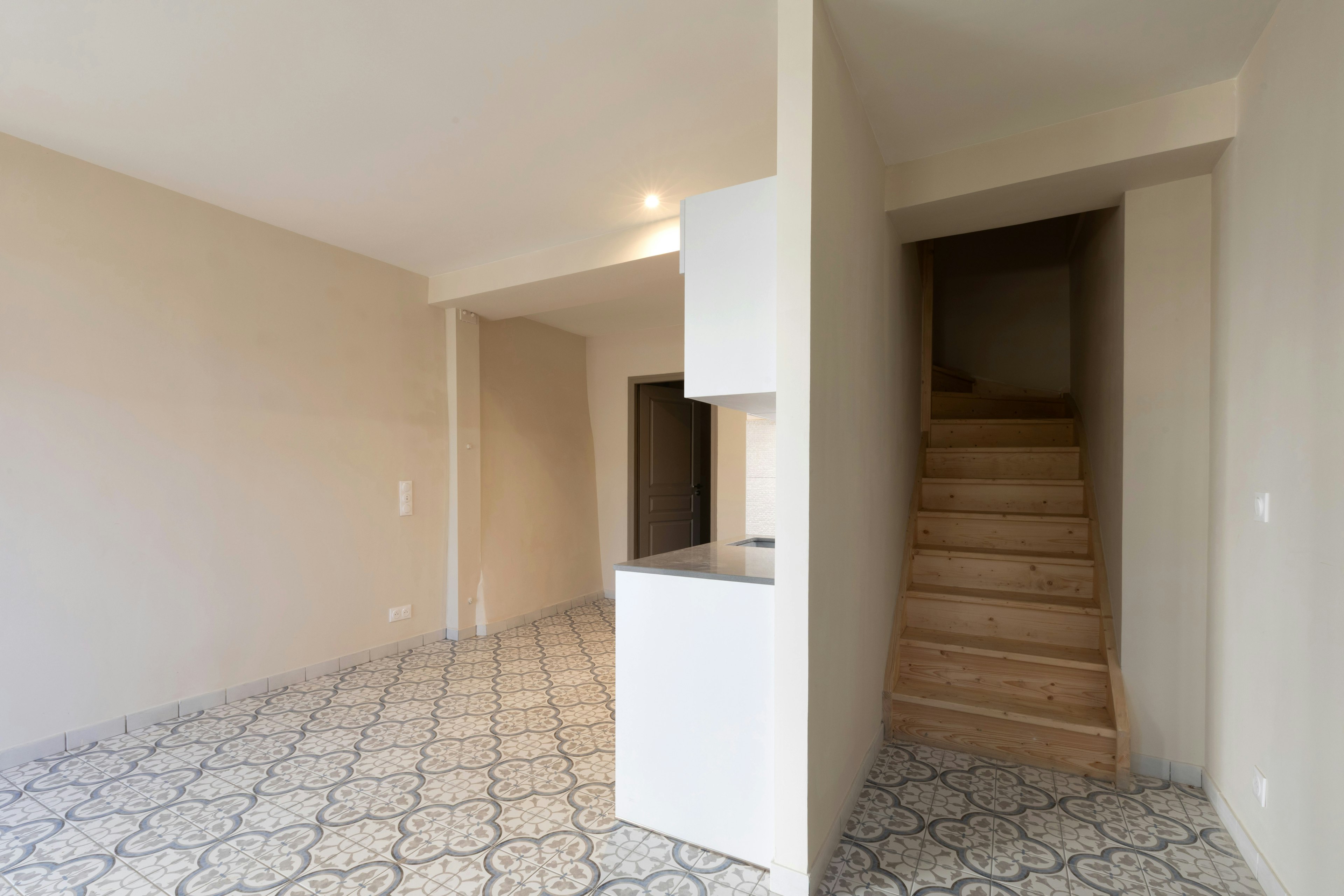 corner, building, house, housing, staircase, floor, indoors, interior design, flooring, home decor