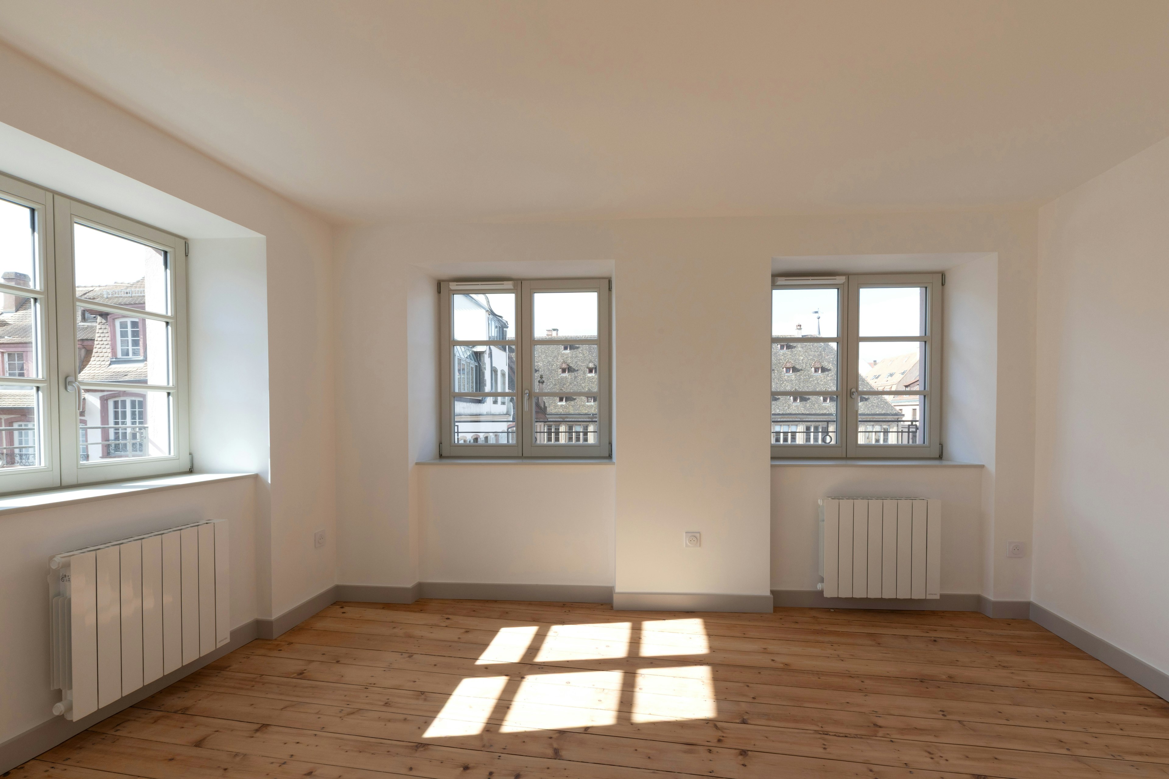 corner, floor, flooring, indoors, interior design, wood, window
