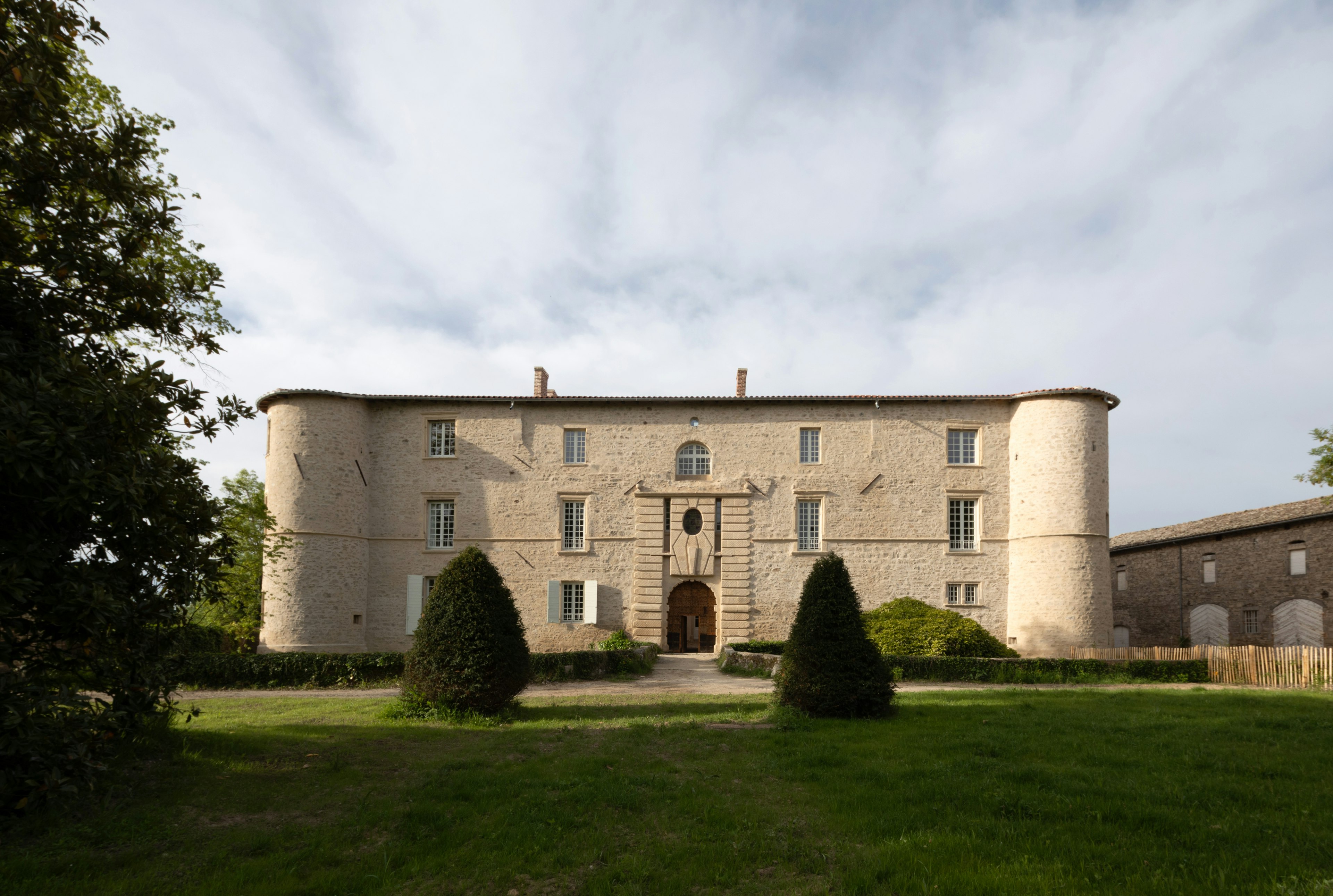 architecture, building, housing, house, manor, villa, grass, plant, monastery