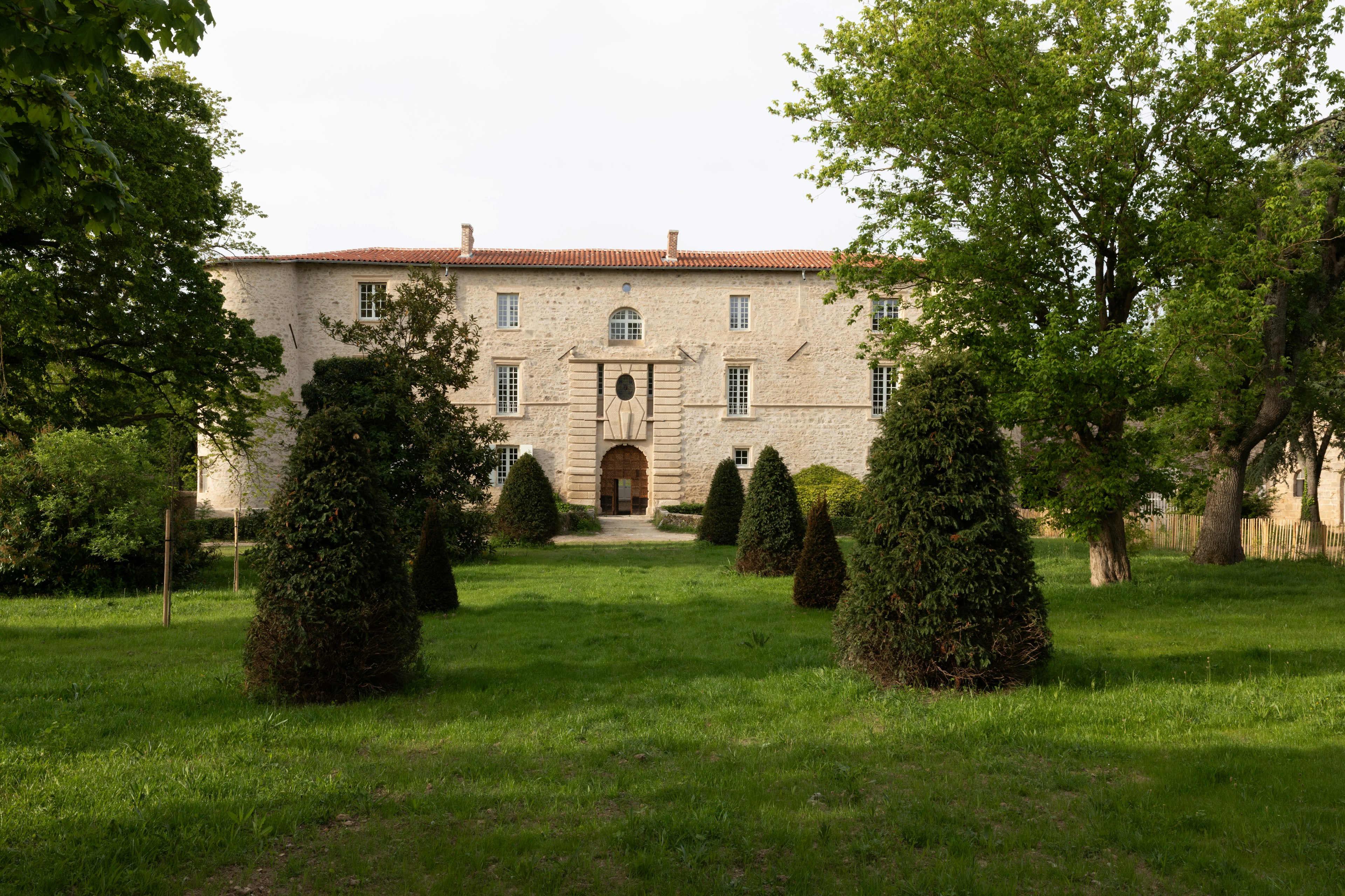 building, house, housing, villa, grass, plant, tree, lawn, manor, monastery