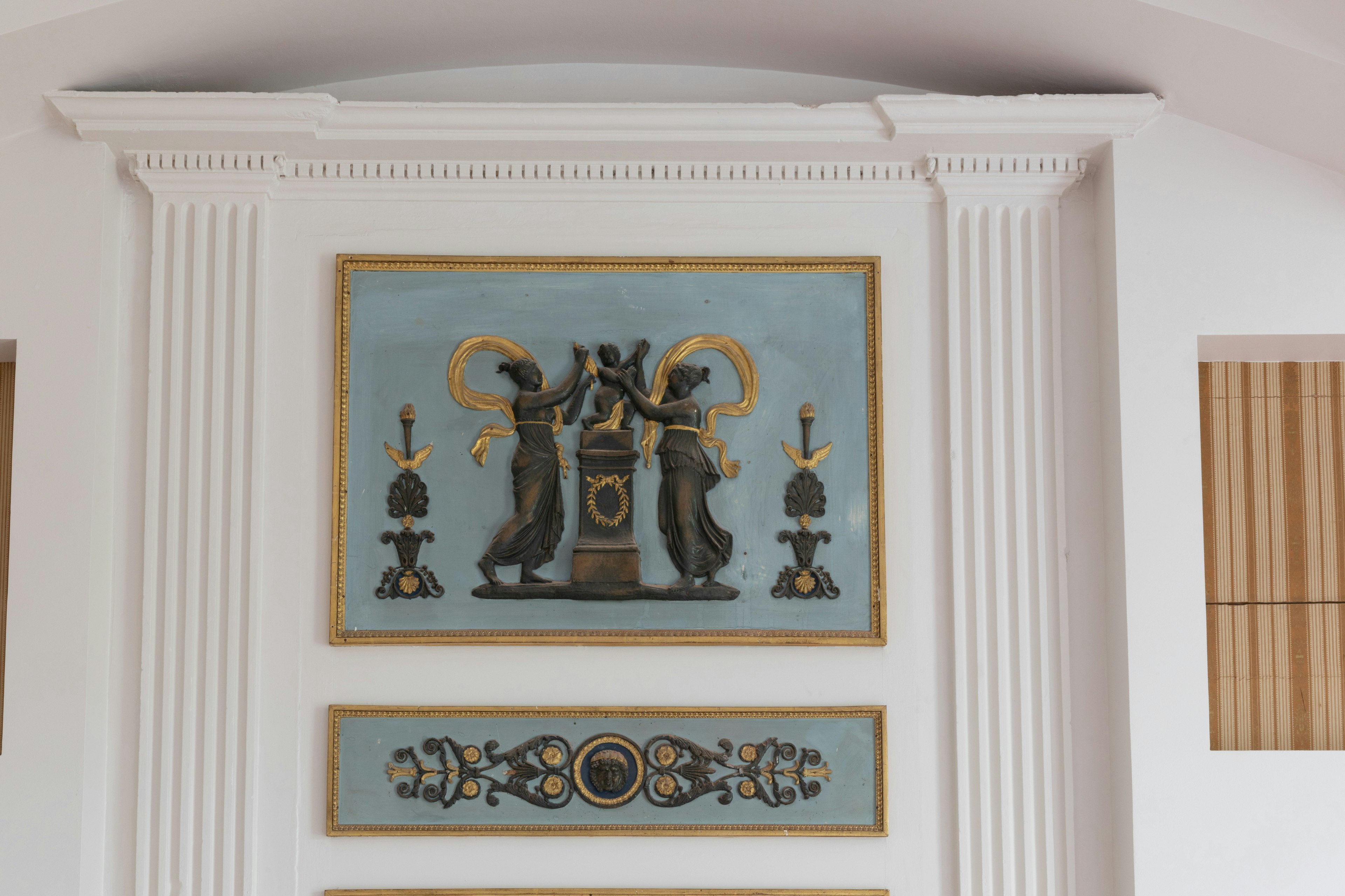 altar, architecture, building, church, prayer, art, painting, indoors, interior design, person