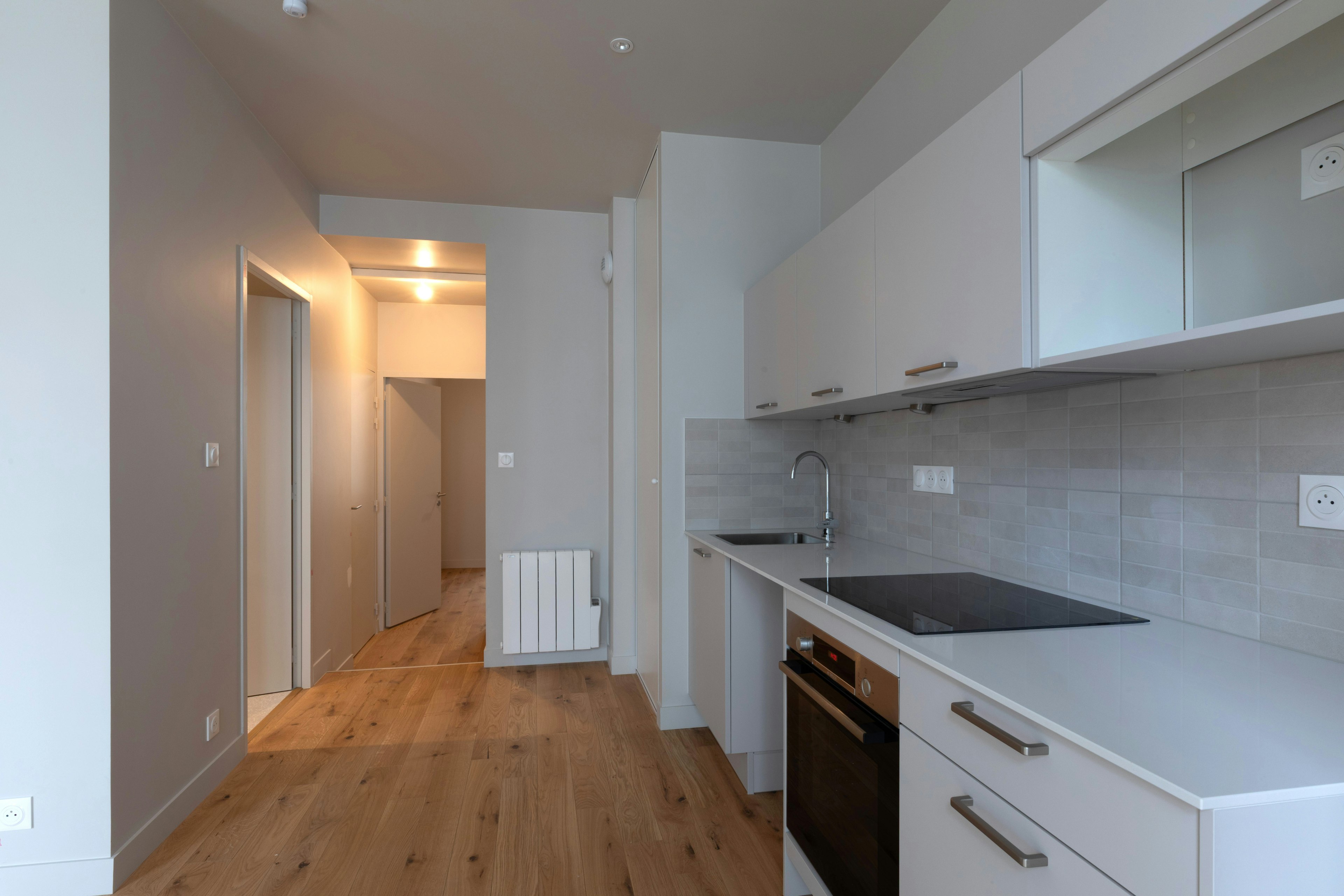 corner, indoors, interior design, floor, flooring, cooktop, kitchen, wood