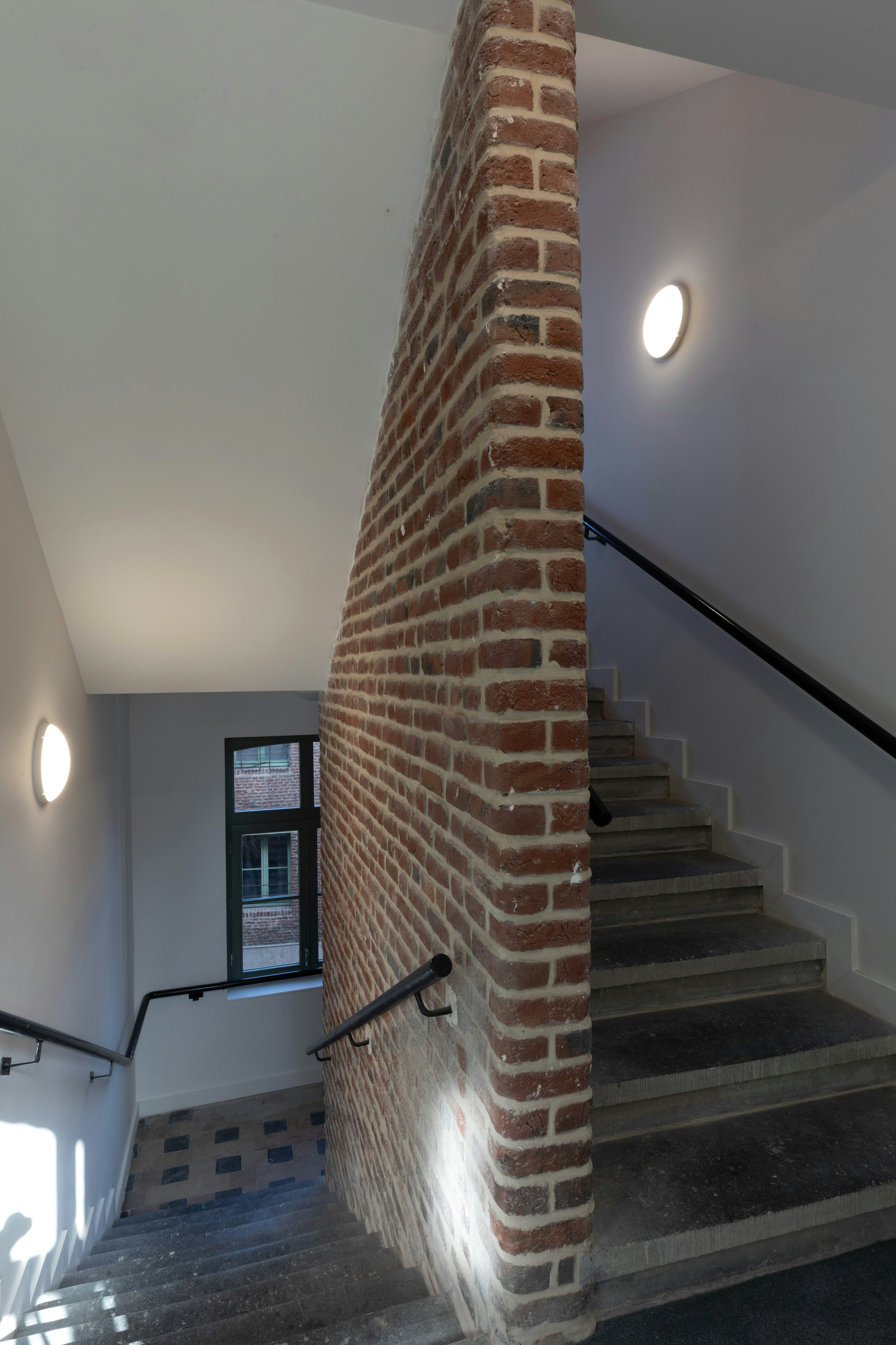 architecture, building, house, housing, staircase, indoors, handrail, interior design
