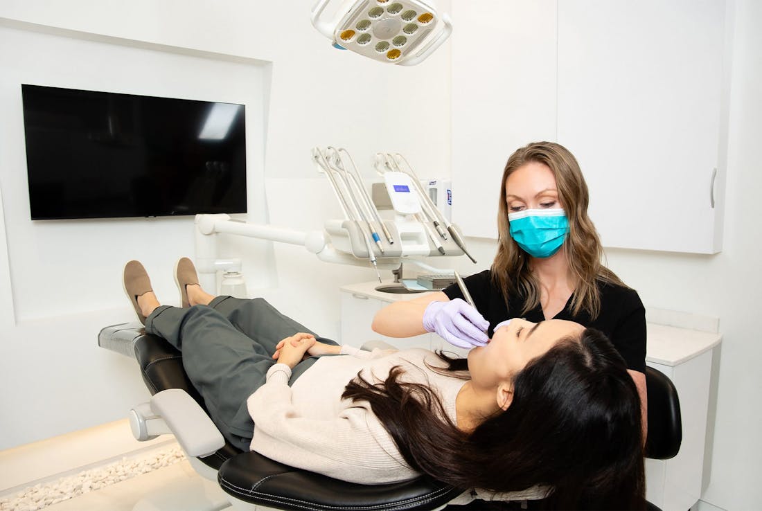 doctor working on a patient