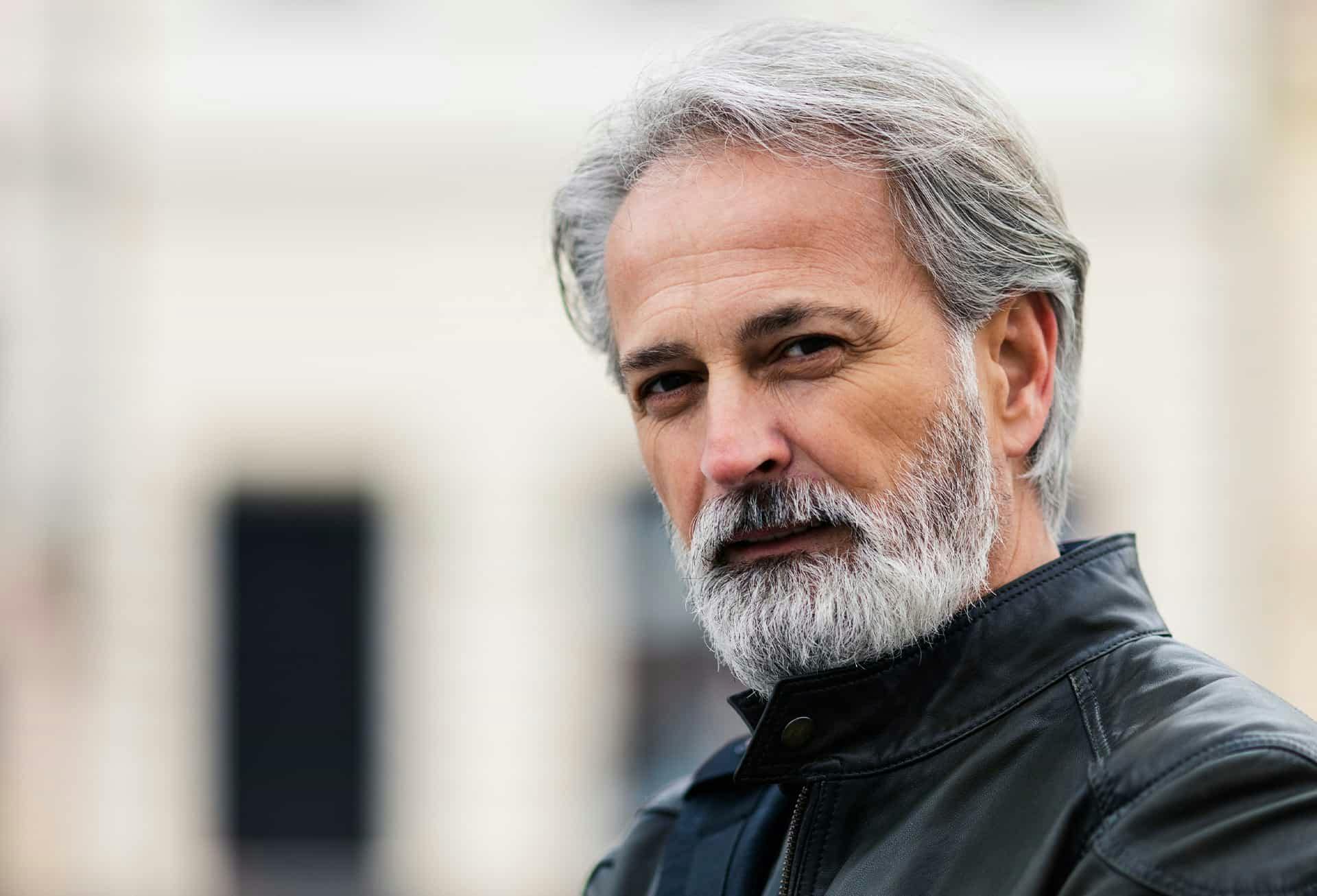 Man looking into camera