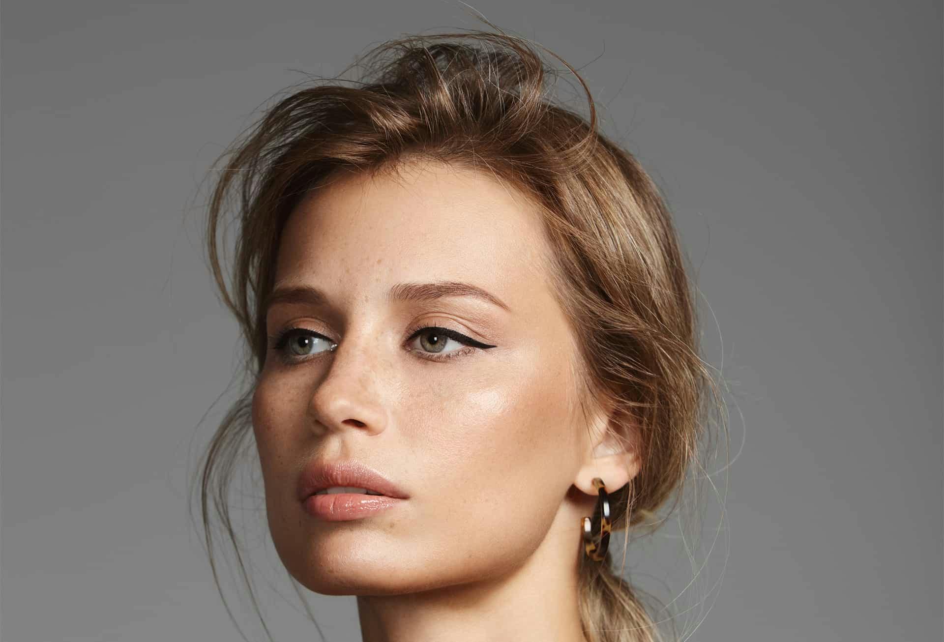 Close up of womans face
