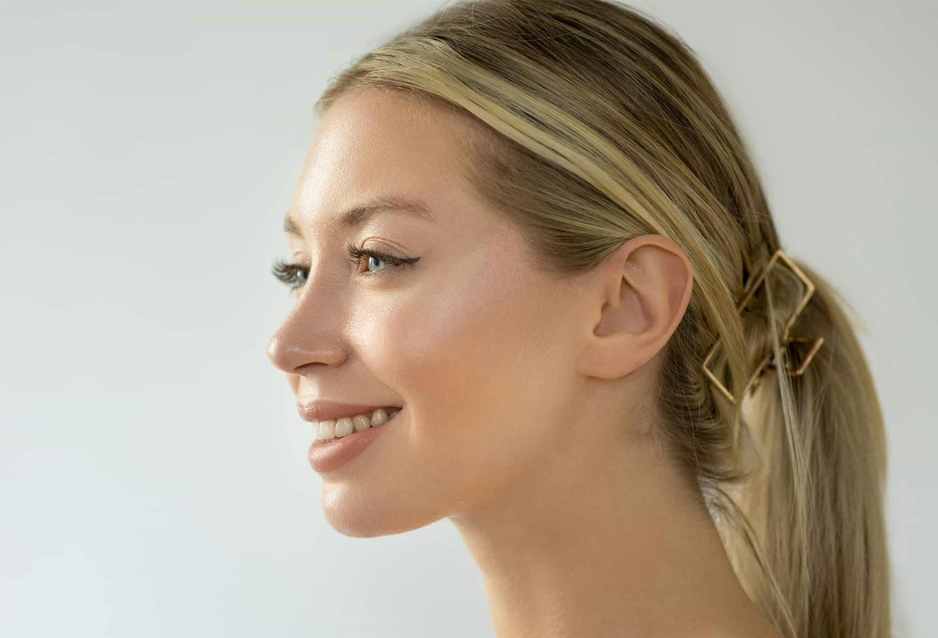 Woman smiling