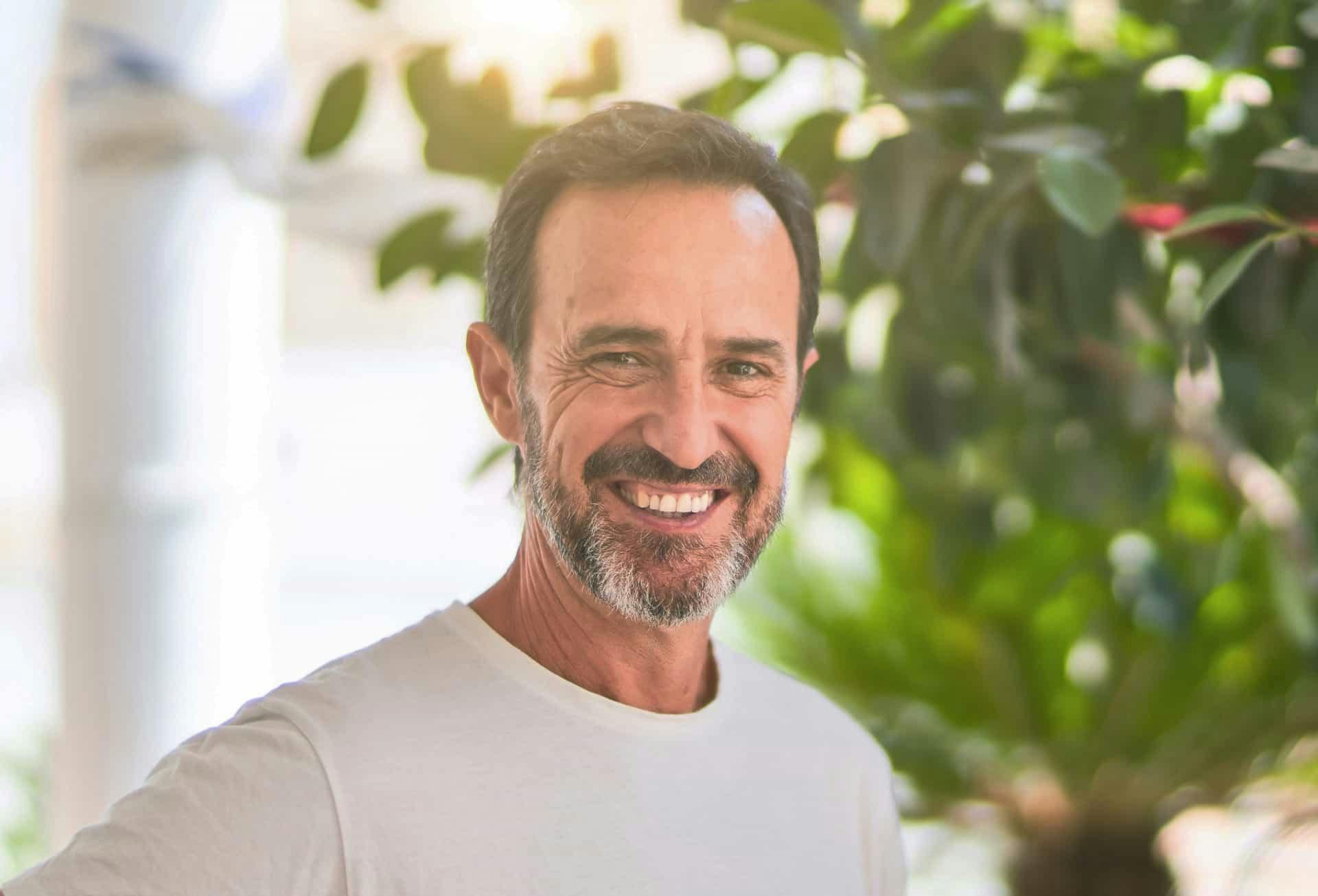 Man smiling at camera
