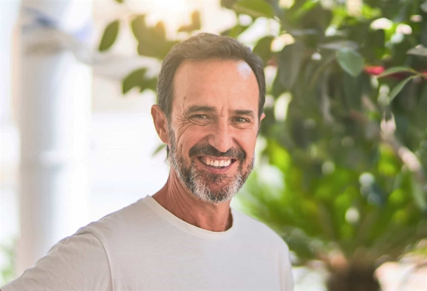 Man smiling at camera