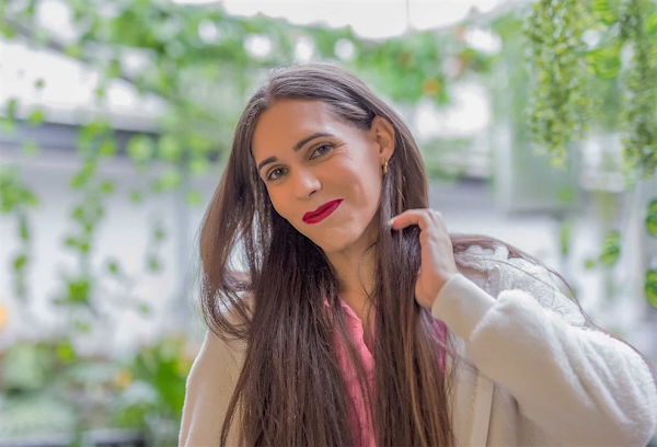 Woman smiling at camera
